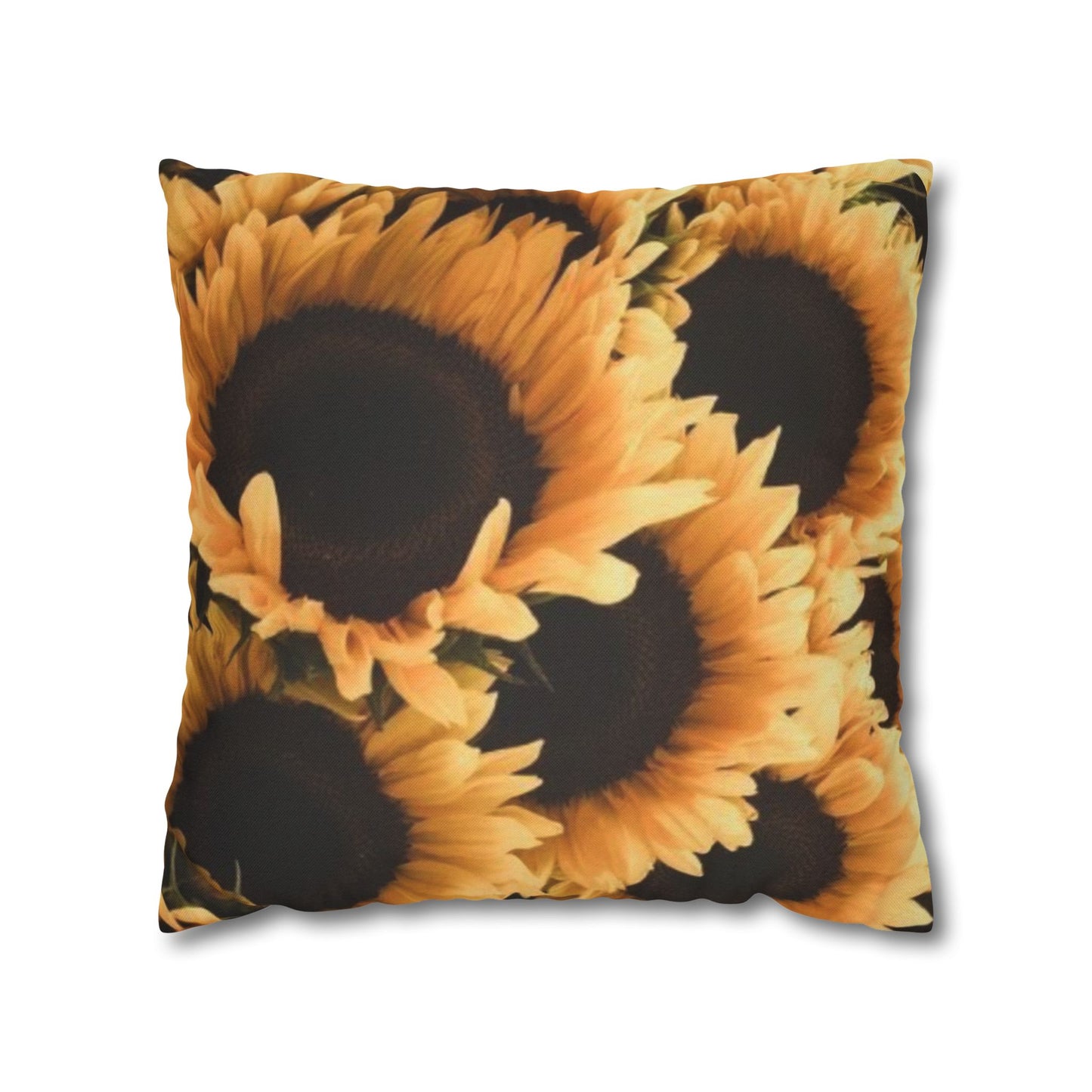 Sunflower Floral Square Pillowcase
