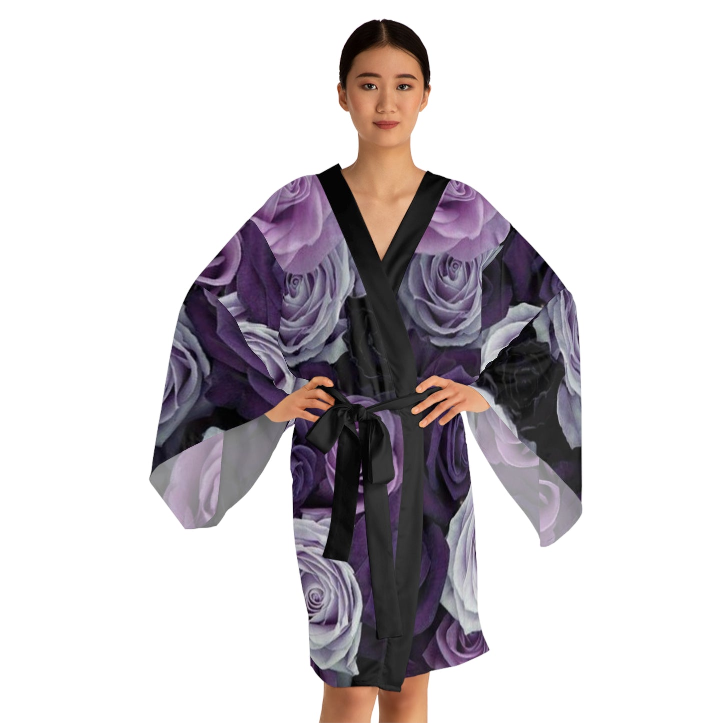 Purple Roses Kimono