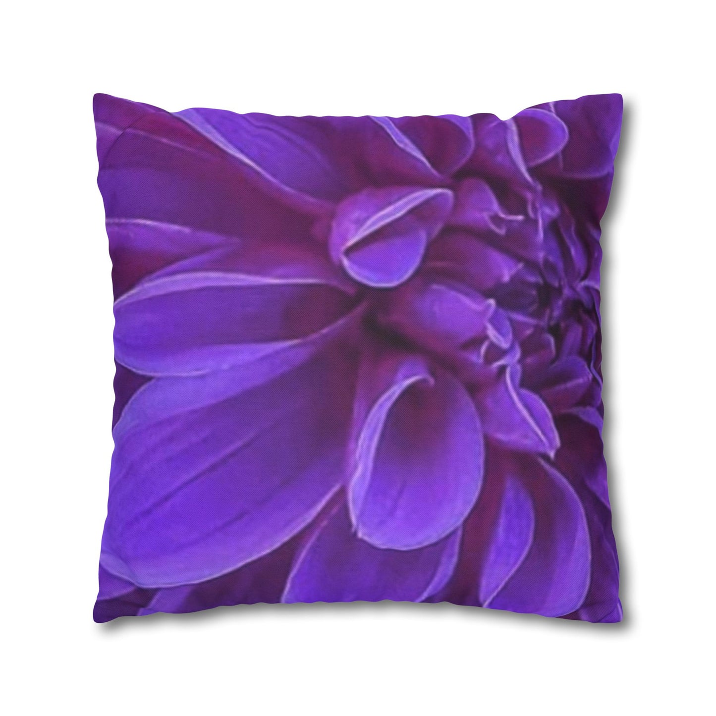 Purple Dahlia Square Pillowcase