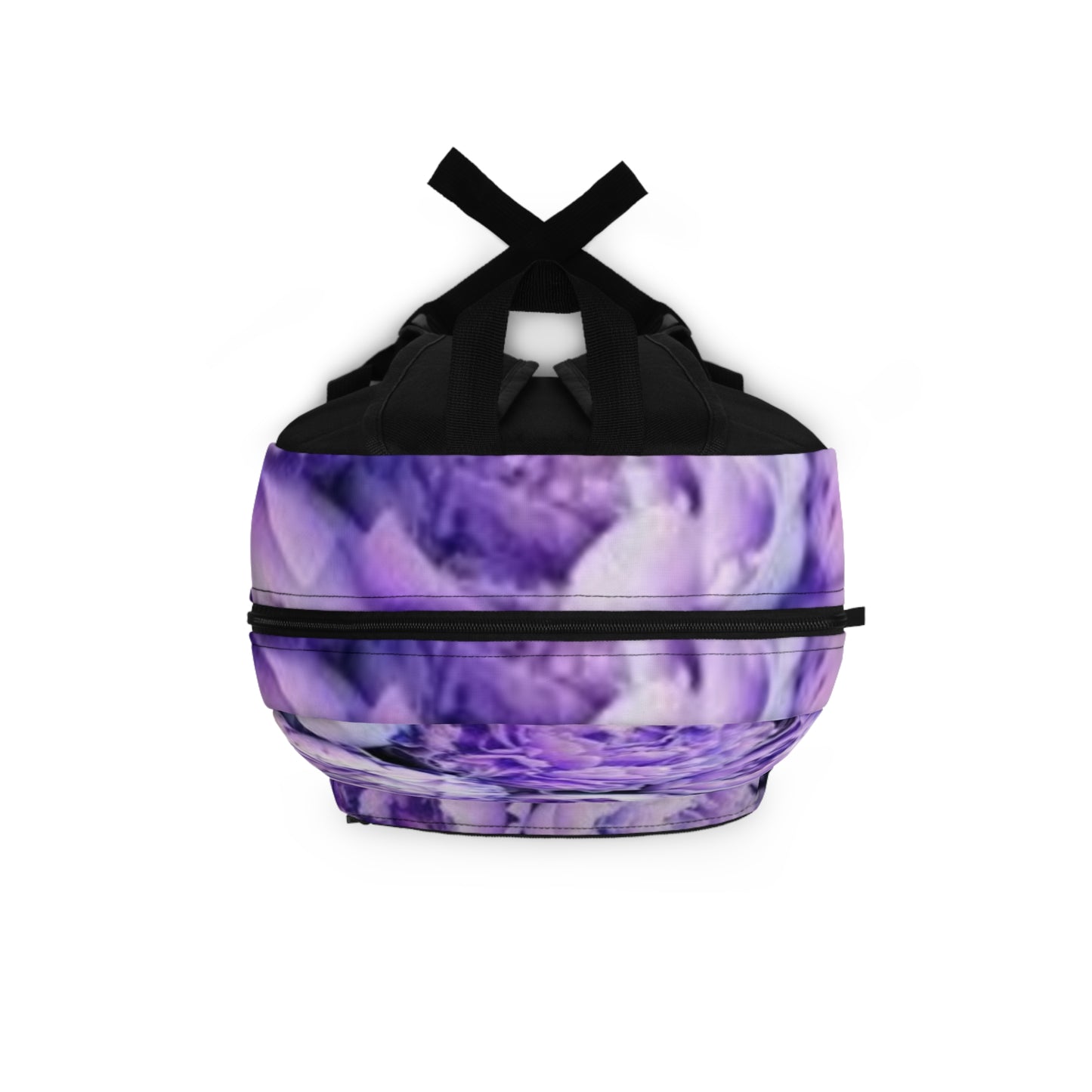 Purple Peony Floral Backpack for Travel