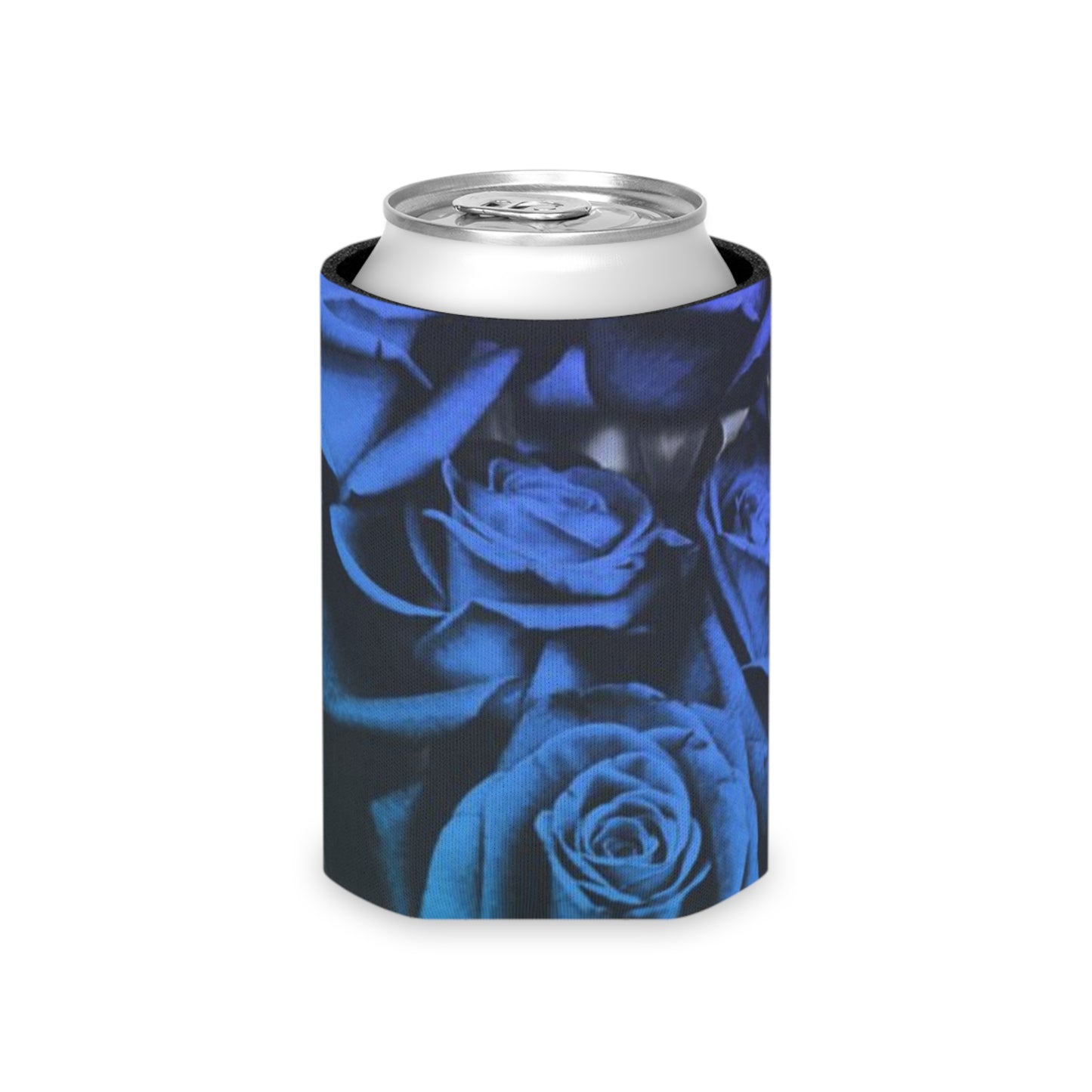 Blue Roses Can Cooler