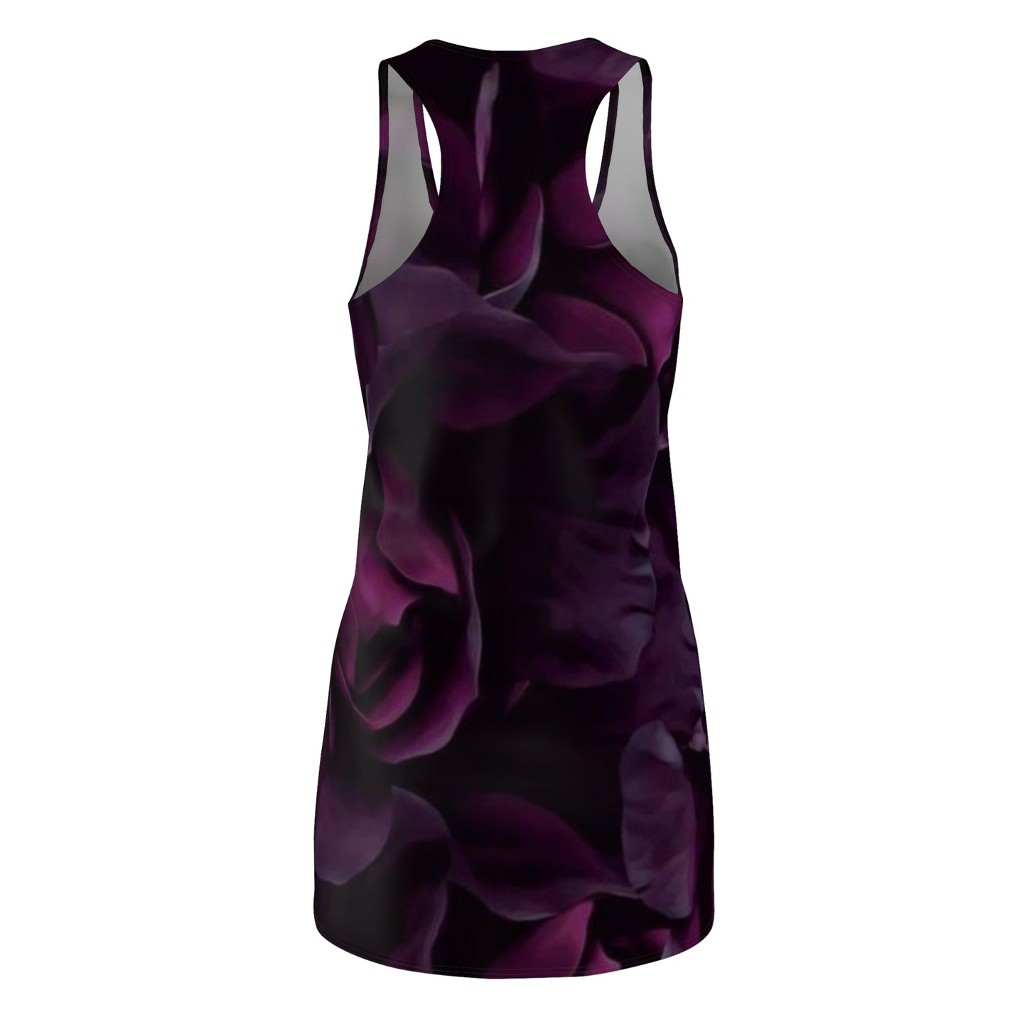 Dark Purple Dahlia Racerback Dress