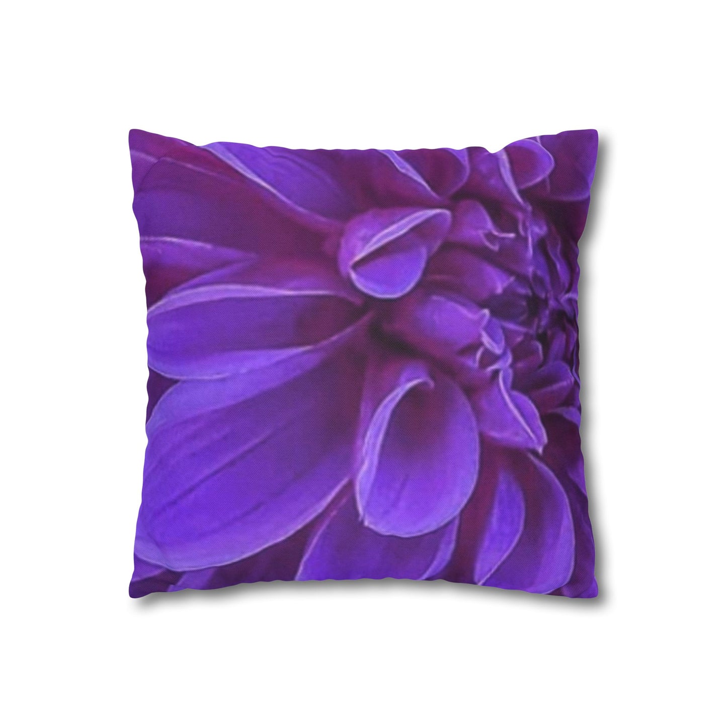 Purple Dahlia Square Pillowcase