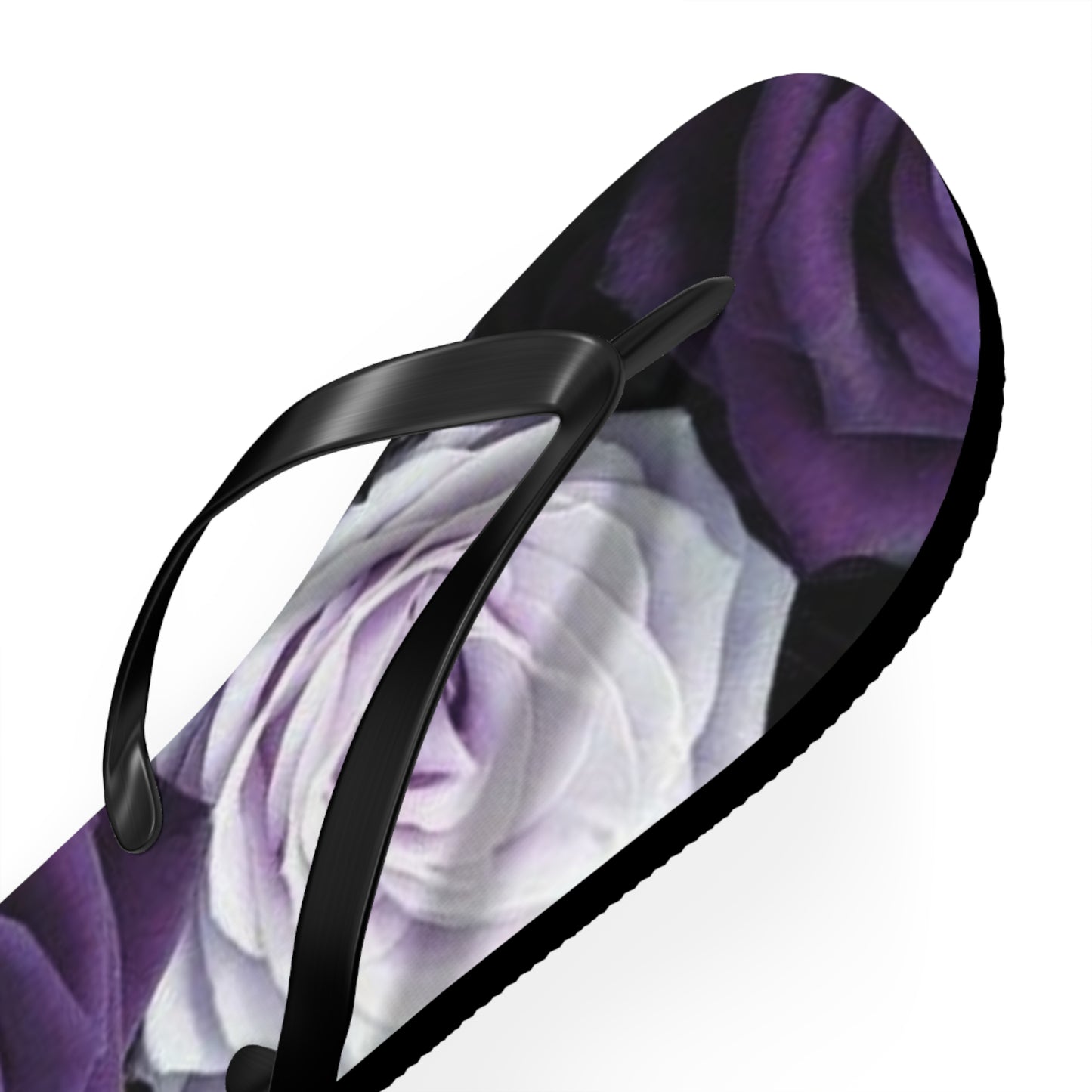 Purple Roses Flip Flops