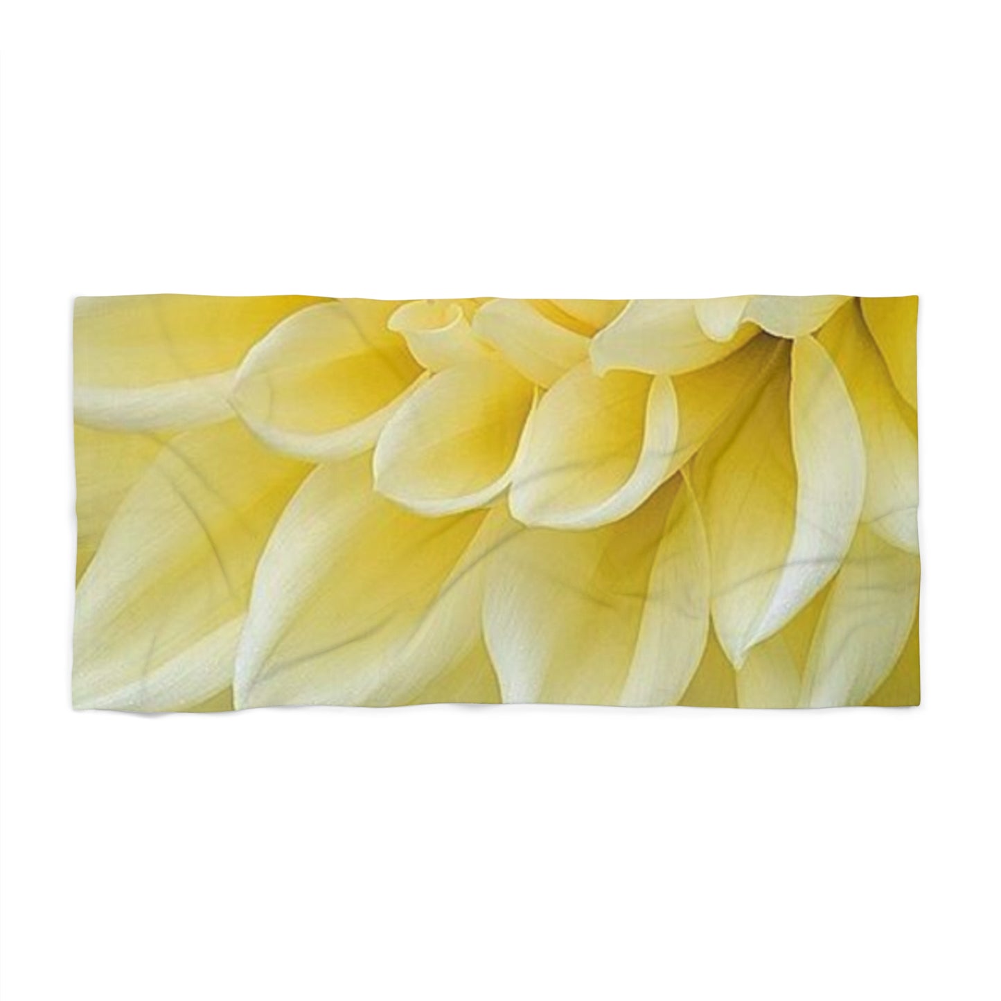 Yellow Dahlia Beach Towel