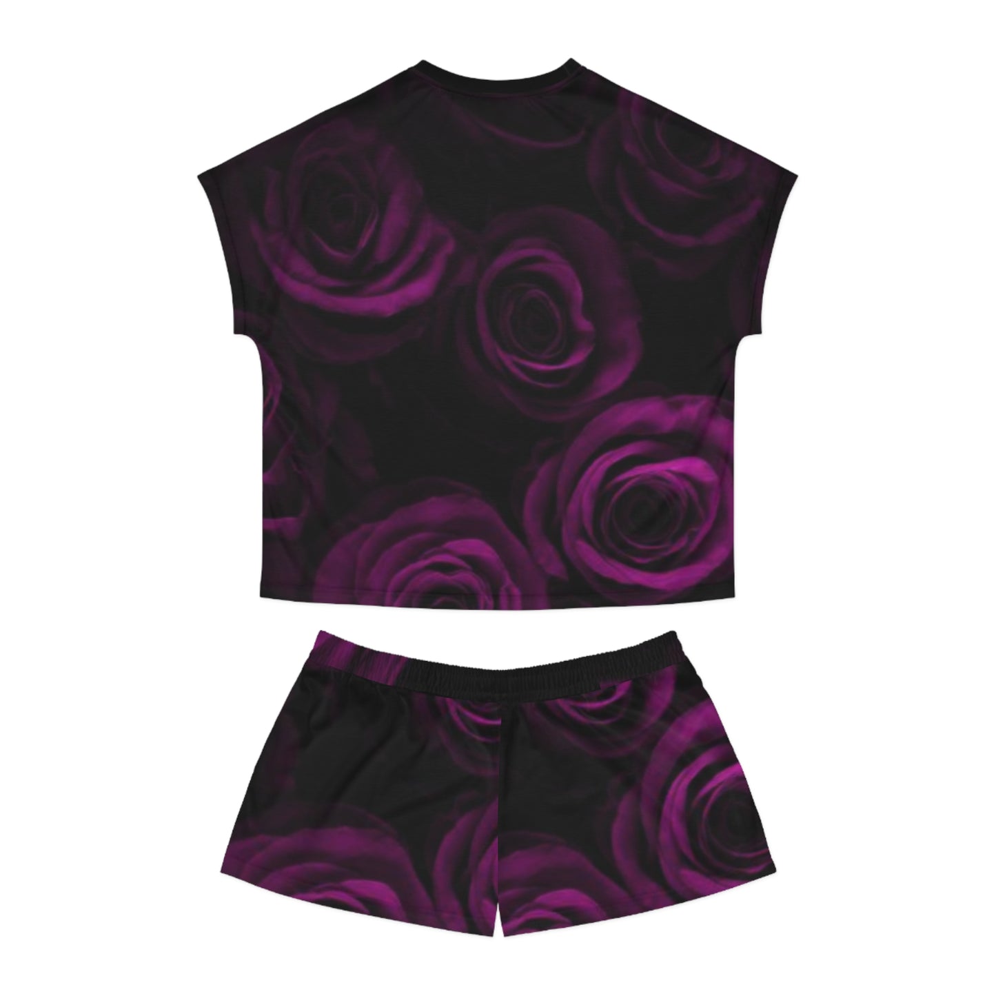 Purple Roses Pajama Set