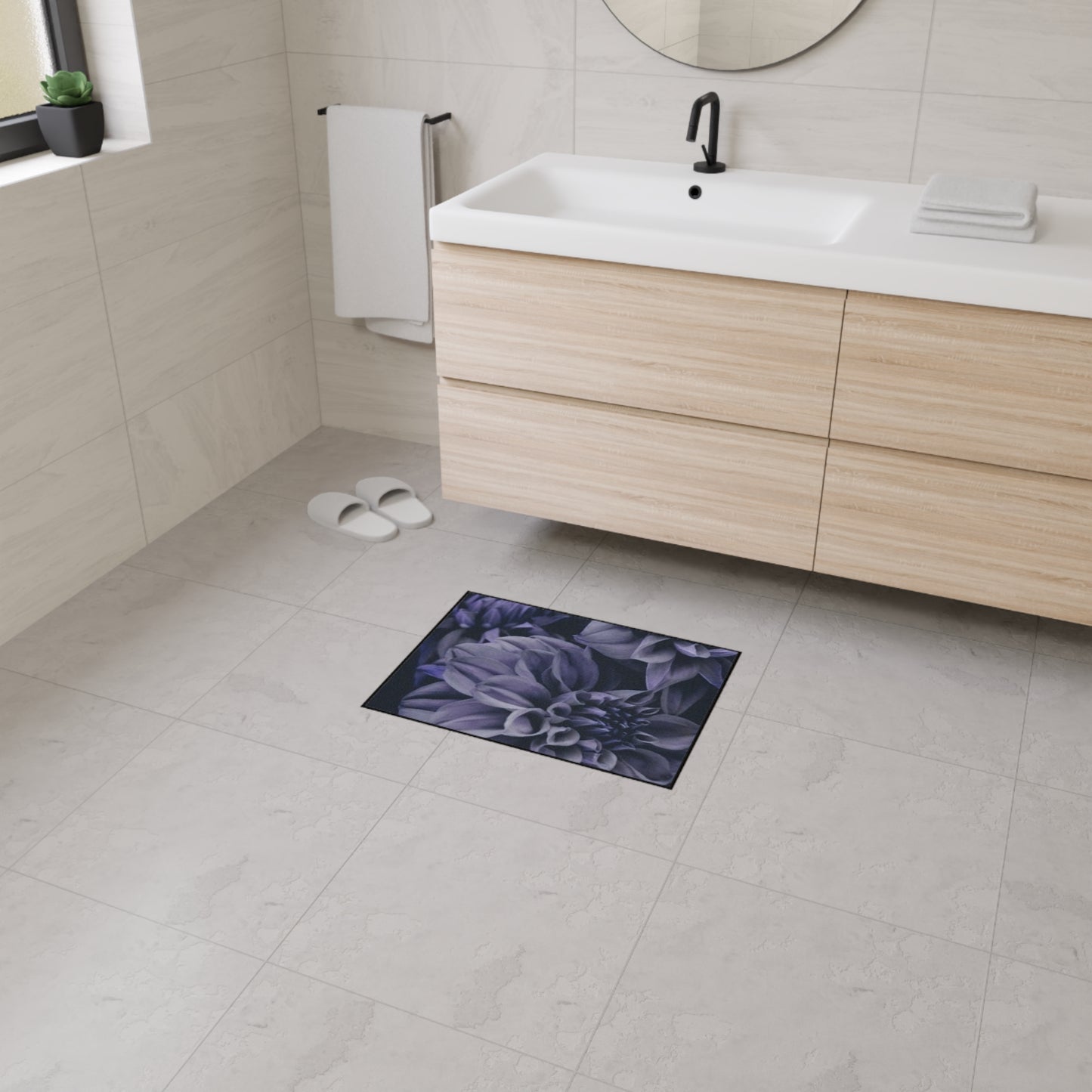 Blue Dahlia Heavy Duty Floor Mat