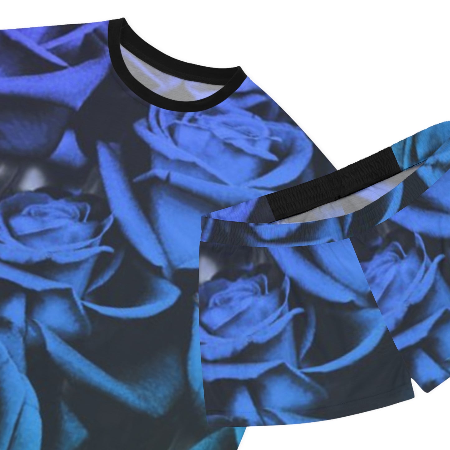 Blue Roses Pajama Set