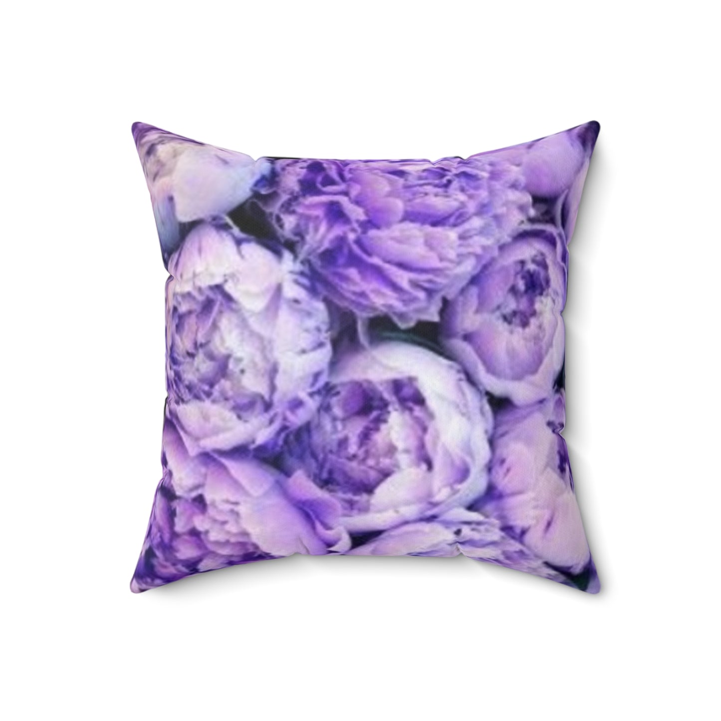 Purple Peony Square Pillow