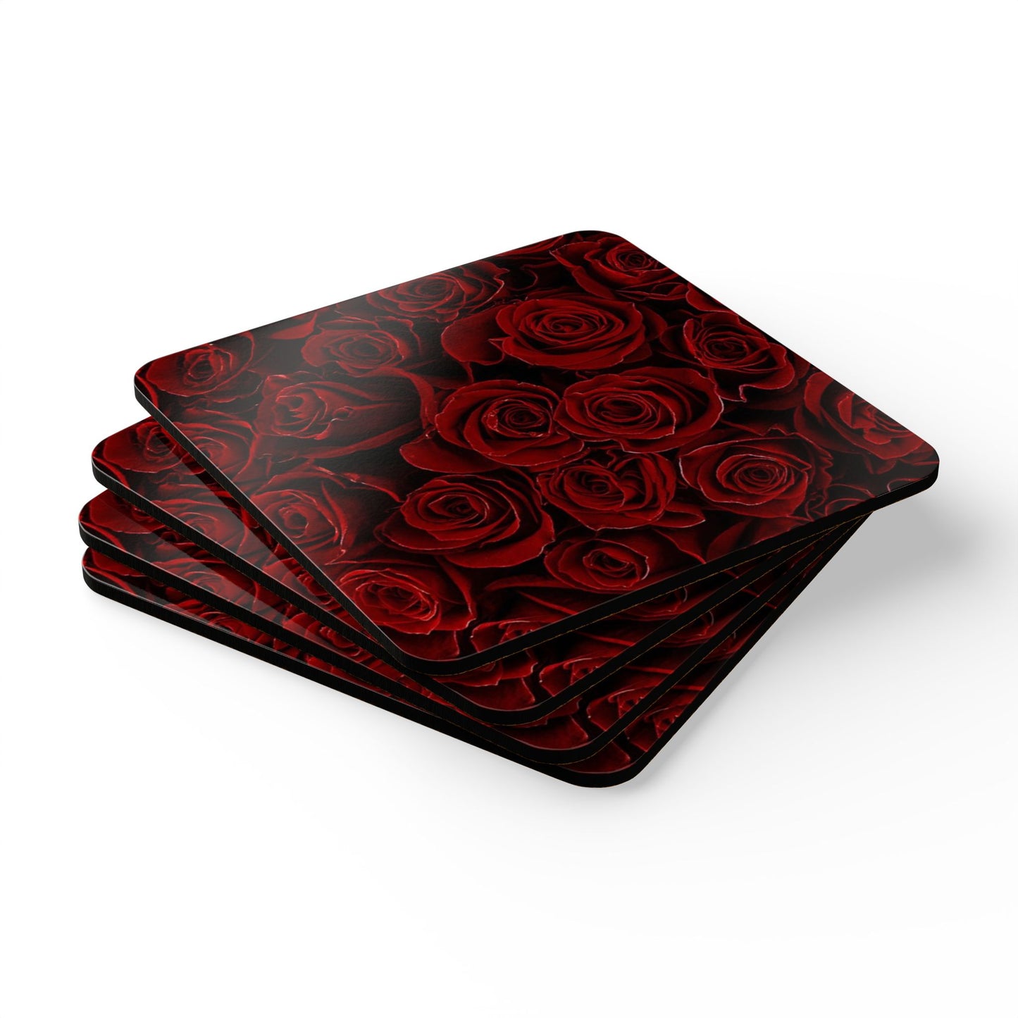 Red Roses Coaster Set