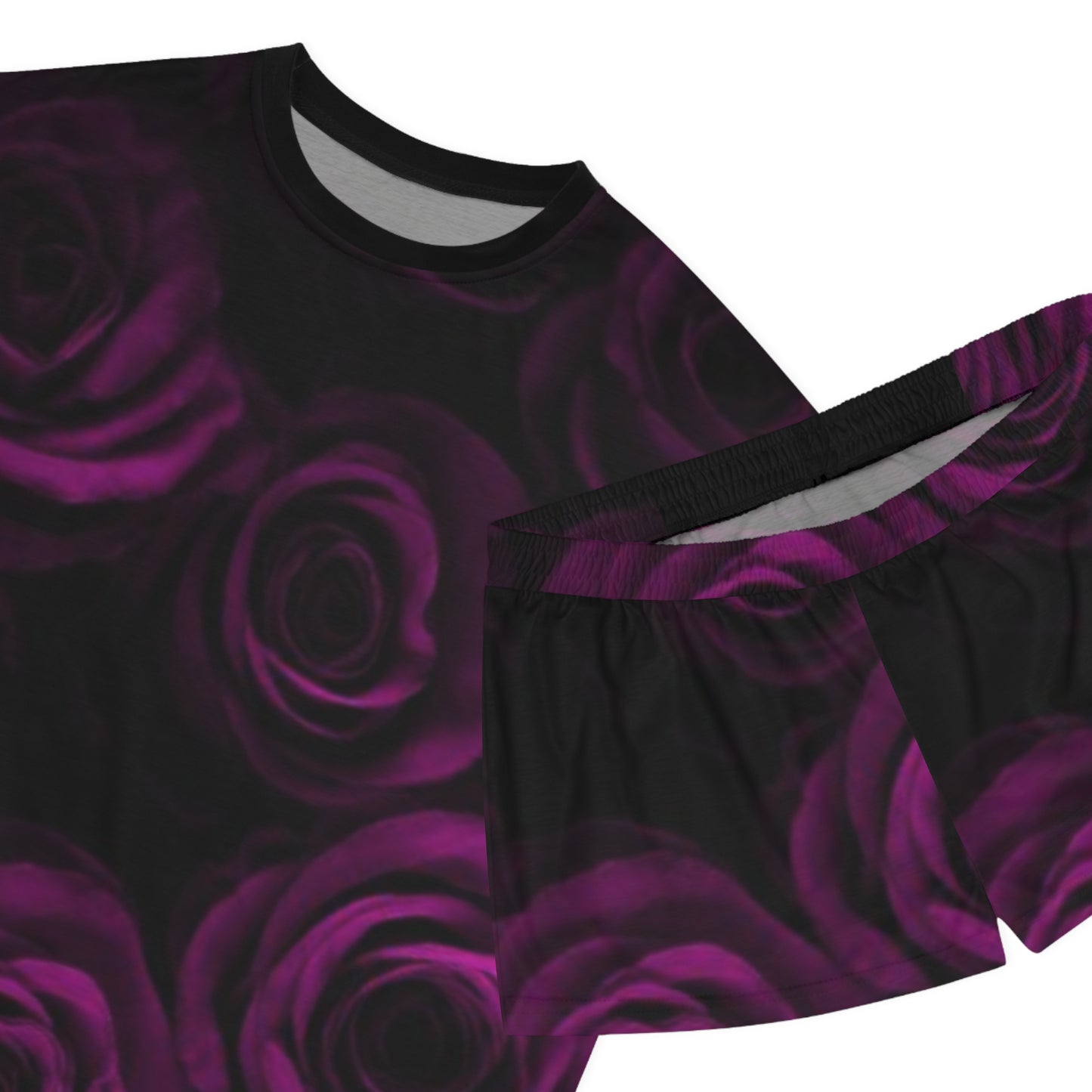 Purple Roses Pajama Set
