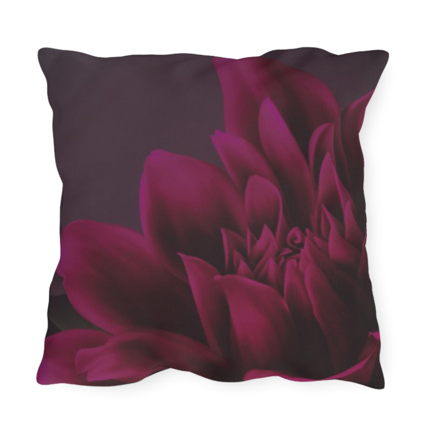 Magenta Dahlia Outdoor Pillow