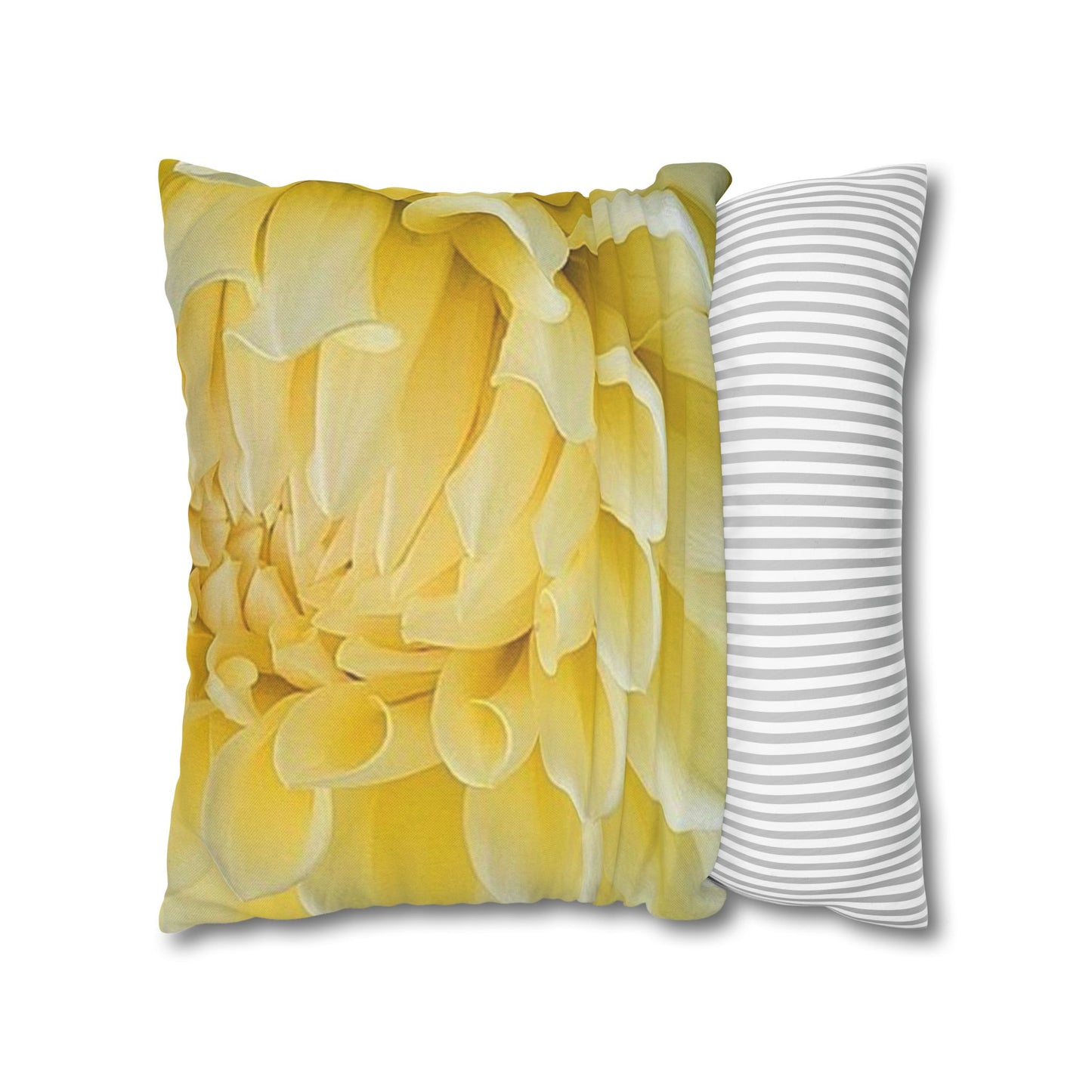 Yellow Dahlia Square Pillowcase