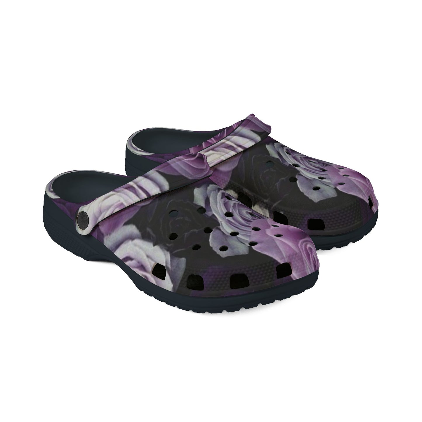 Purple Roses Foam Shoes