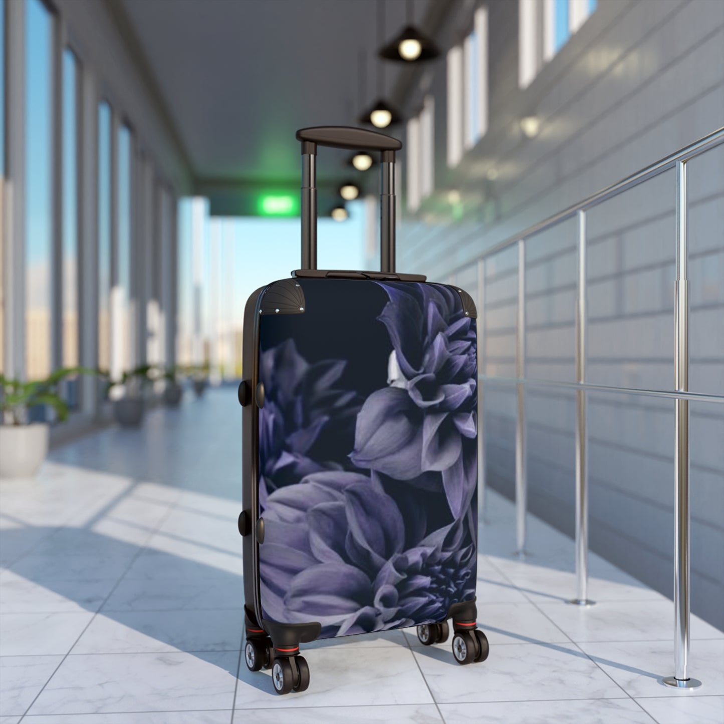 Blue Dahlia Suitcase