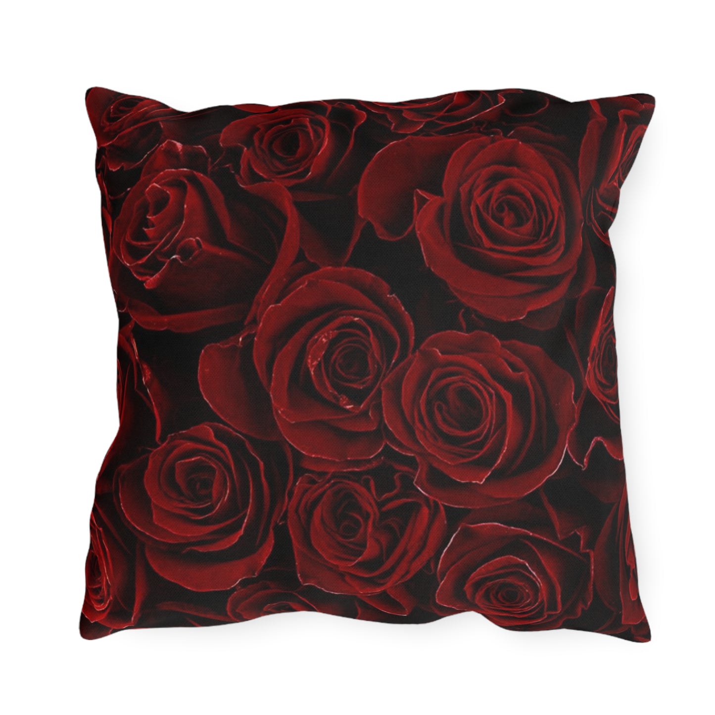 Red Roses Outdoor Pillow