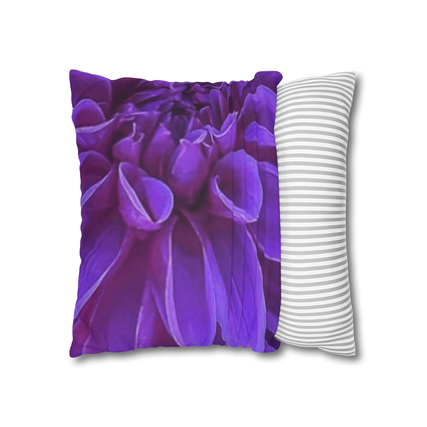 Purple Dahlia Square Pillowcase