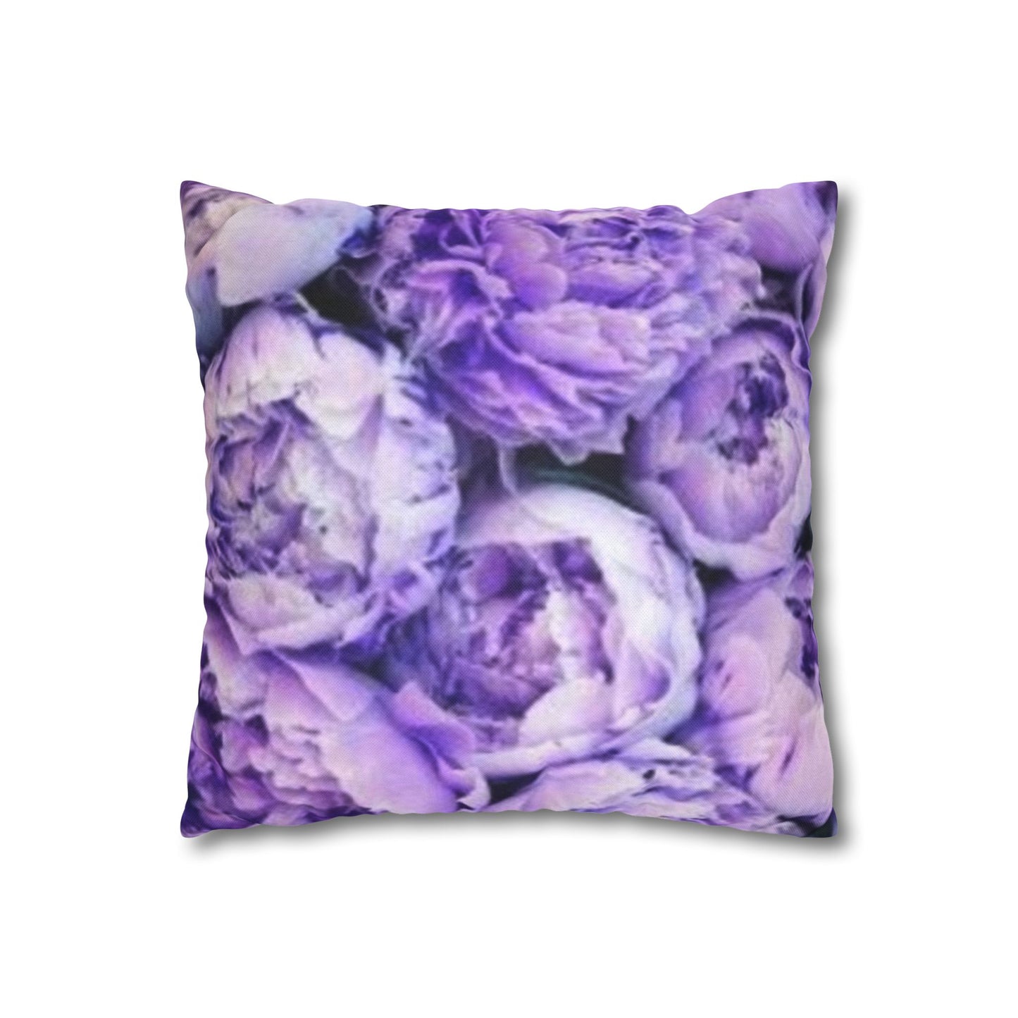 Purple Peony Square Pillowcase