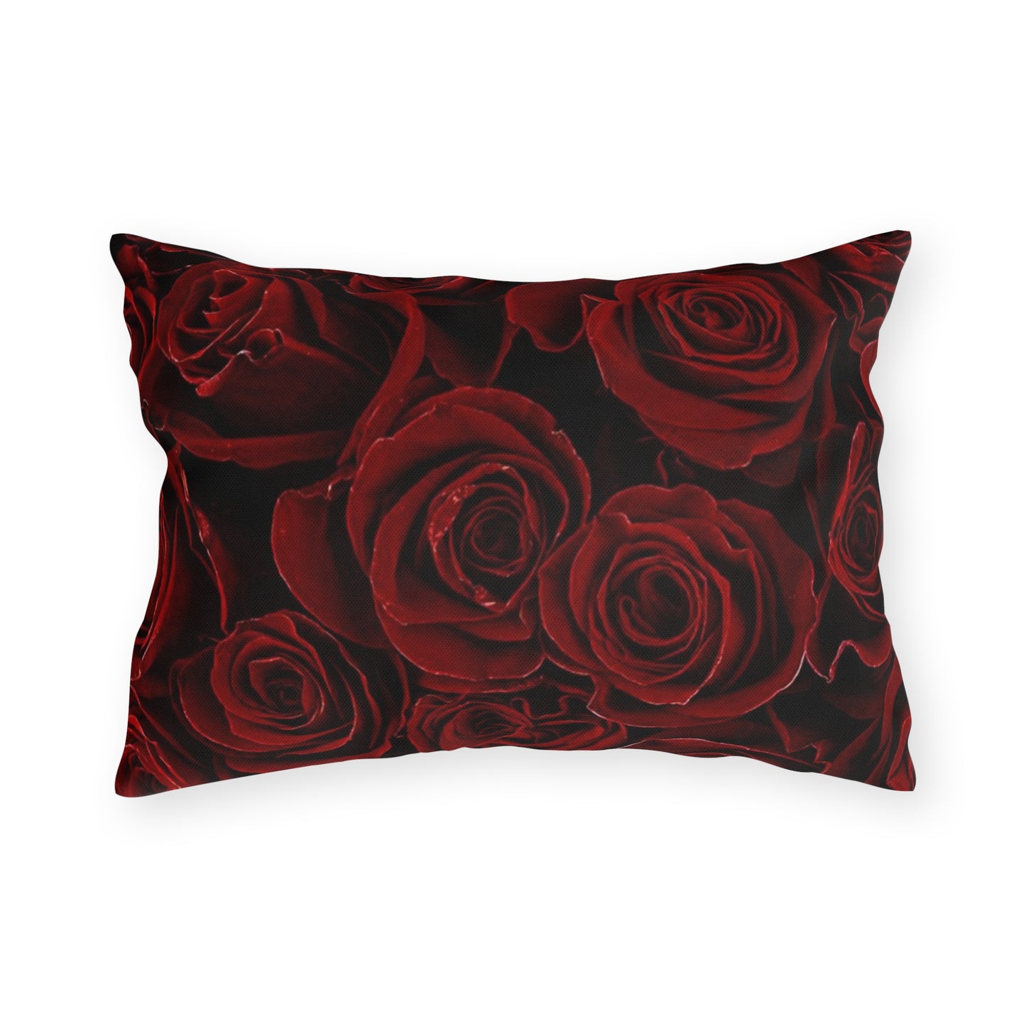 Red Roses Outdoor Pillow