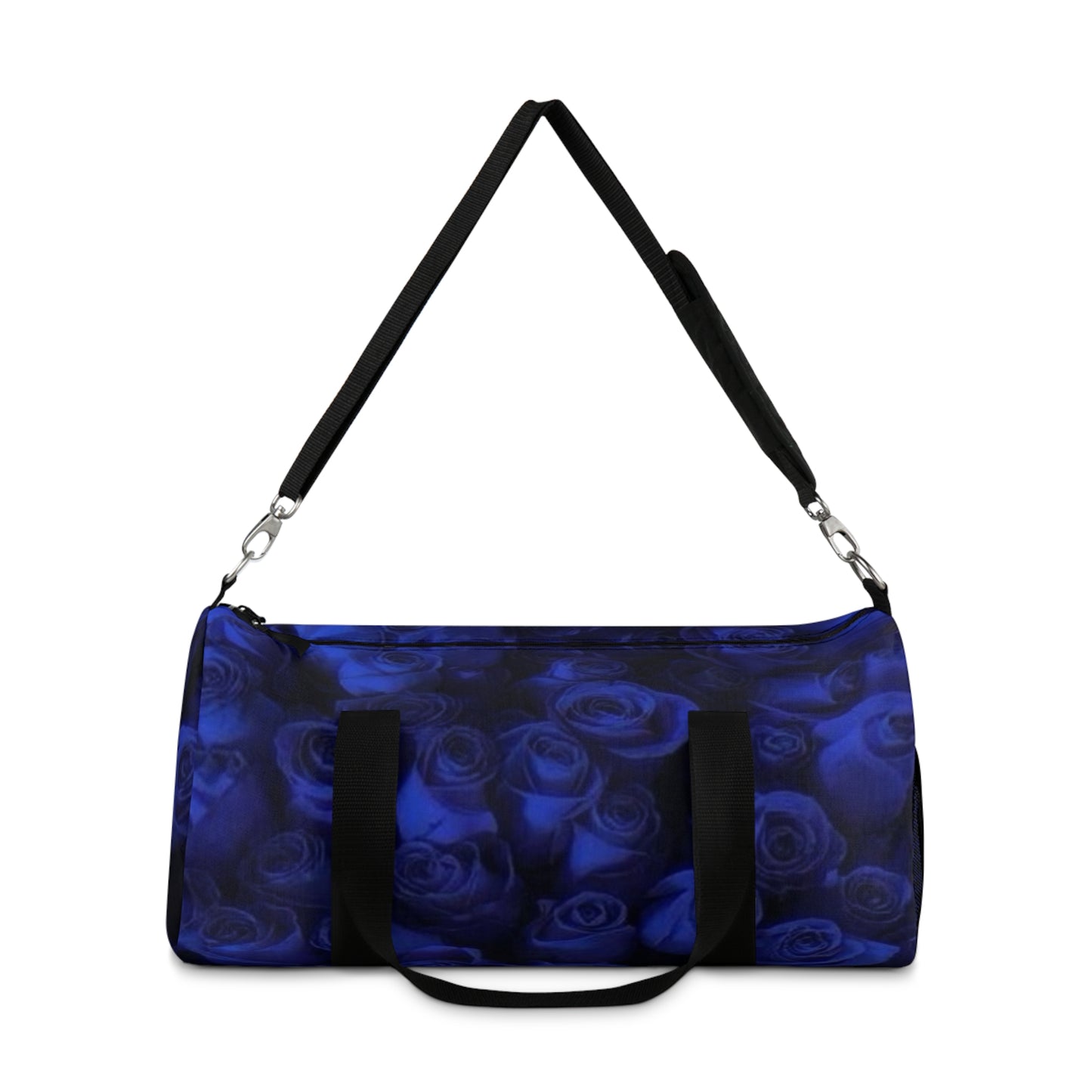 Dark Blue Roses Duffel Bag