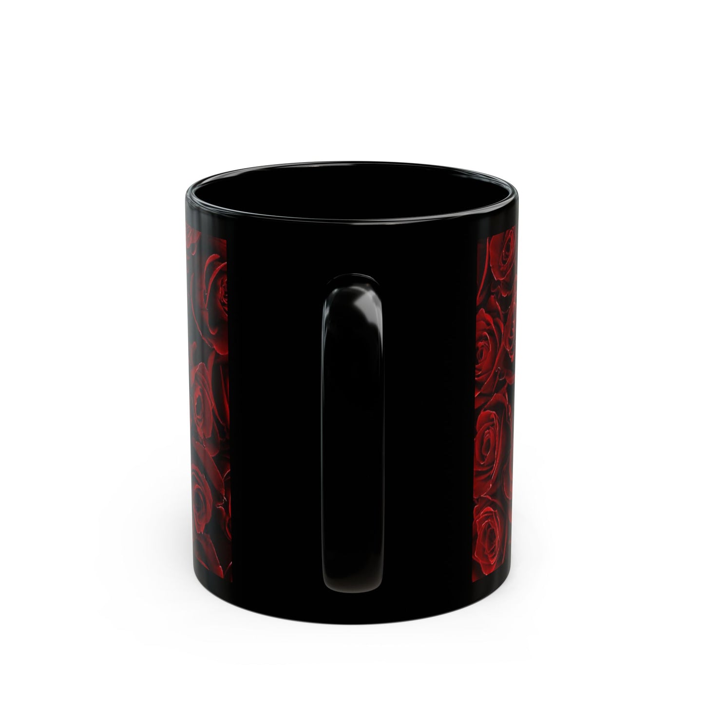 Red Roses Floral Design Mug – Romantic Gift Mug for Her