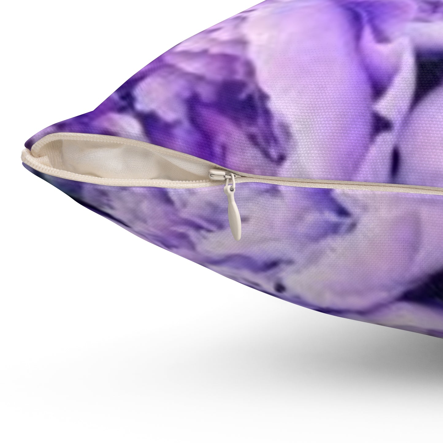 Purple Peony Square Pillow