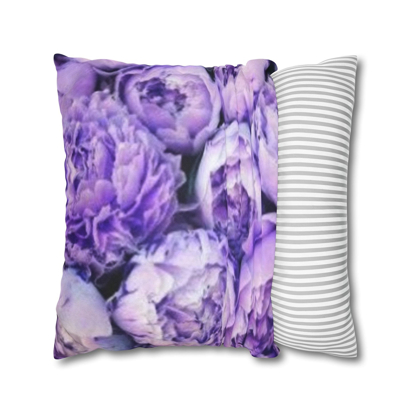Purple Peony Square Pillowcase