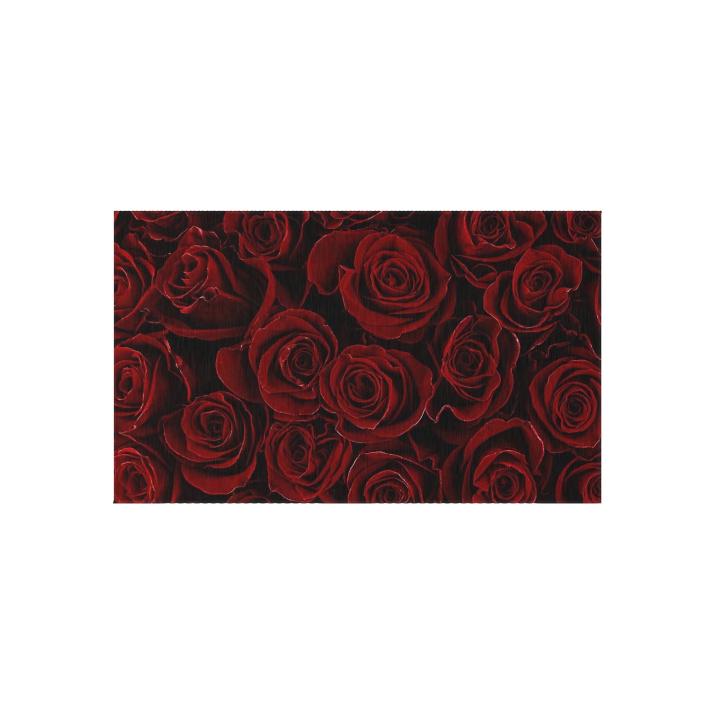 Red Roses Outdoor Rug