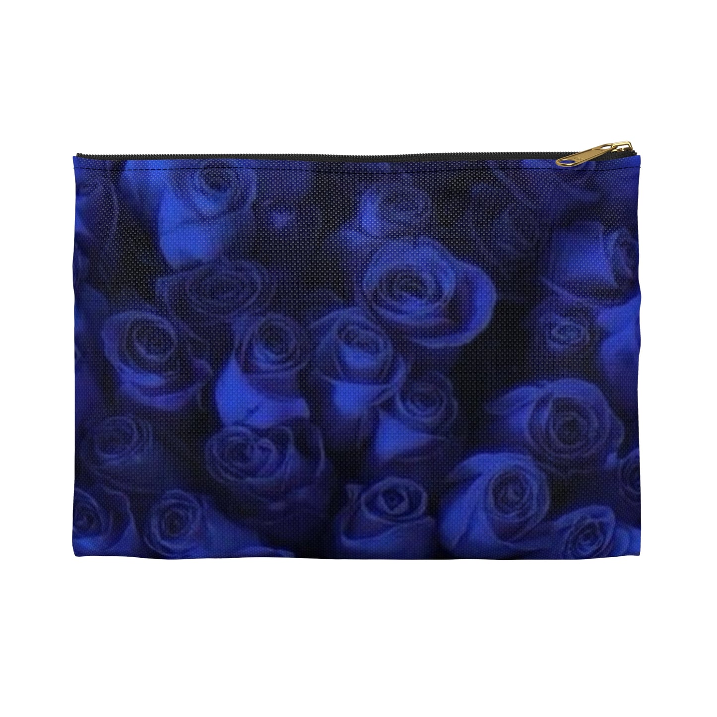 Dark Blue Roses Accessory Pouch