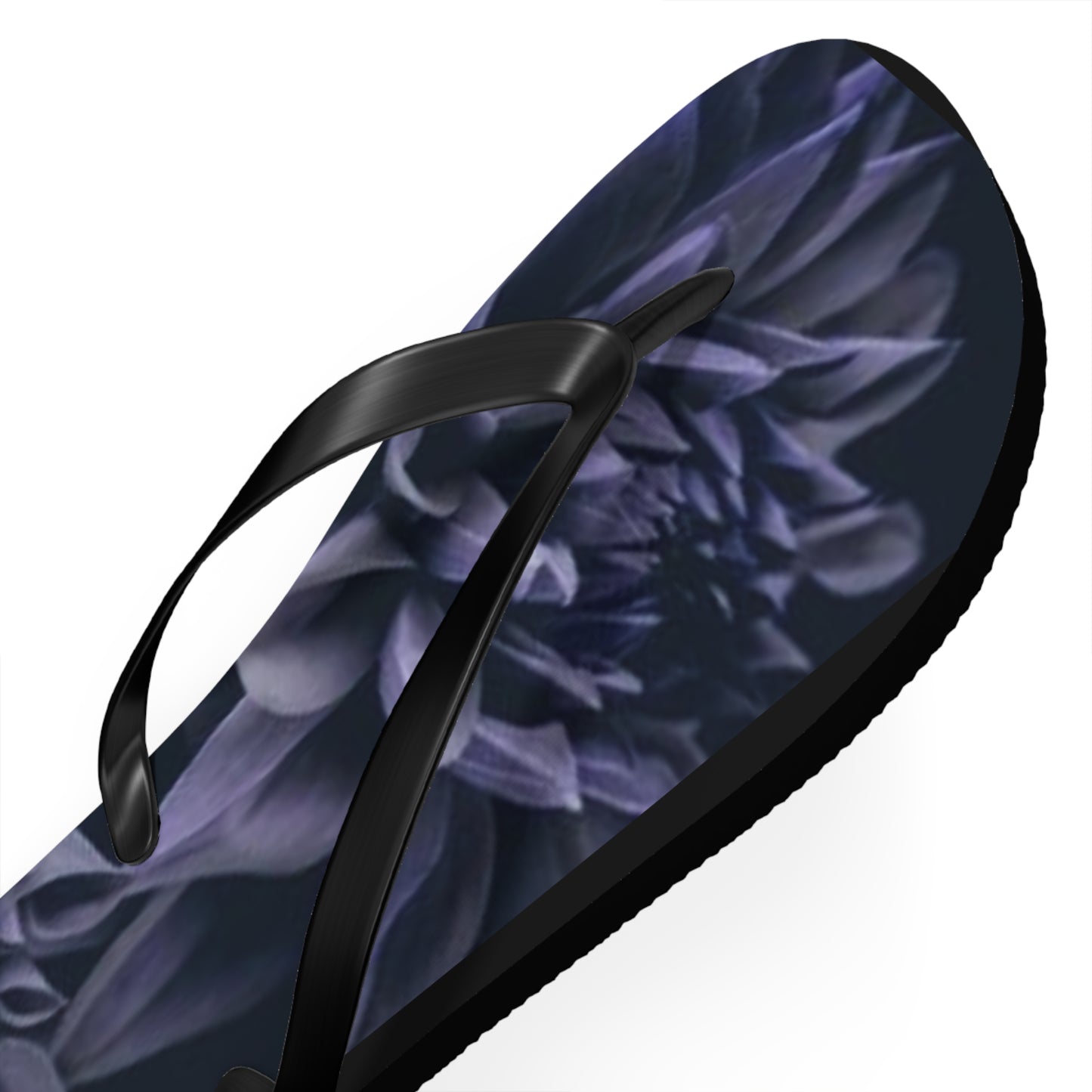 Blue Dahlia Flip Flops