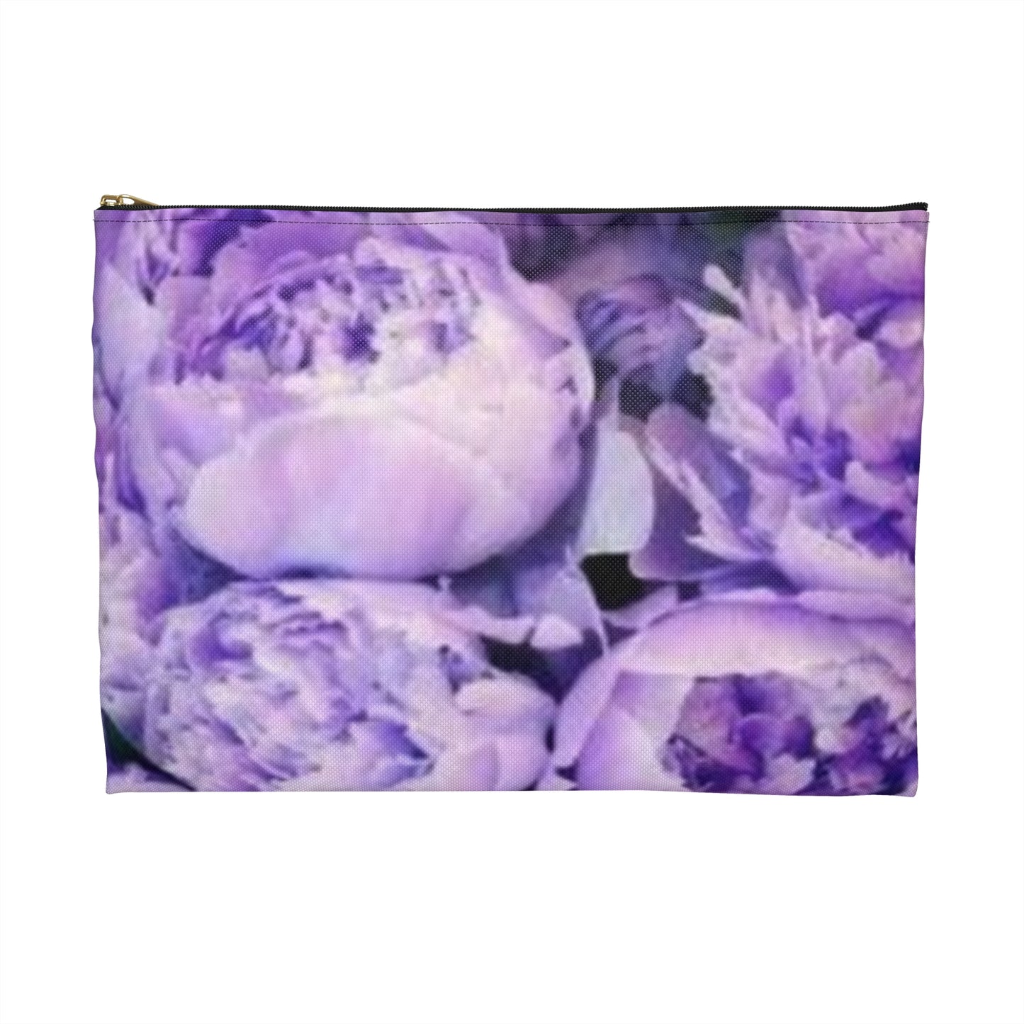 Purple Peony Floral Accessory Pouch – Bold & Practical