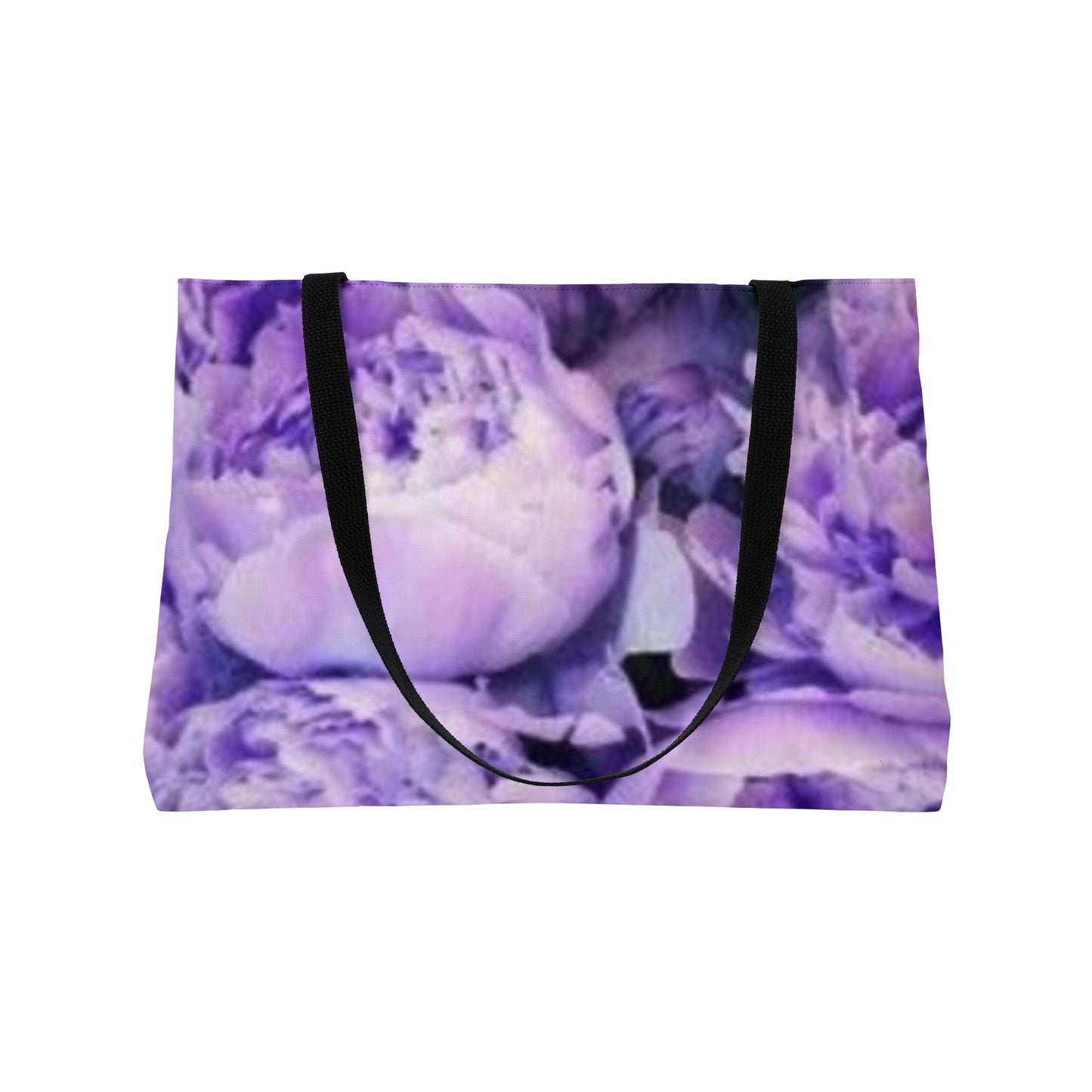 Purple Peony Floral Rectangle Tote – Charming and Stylish