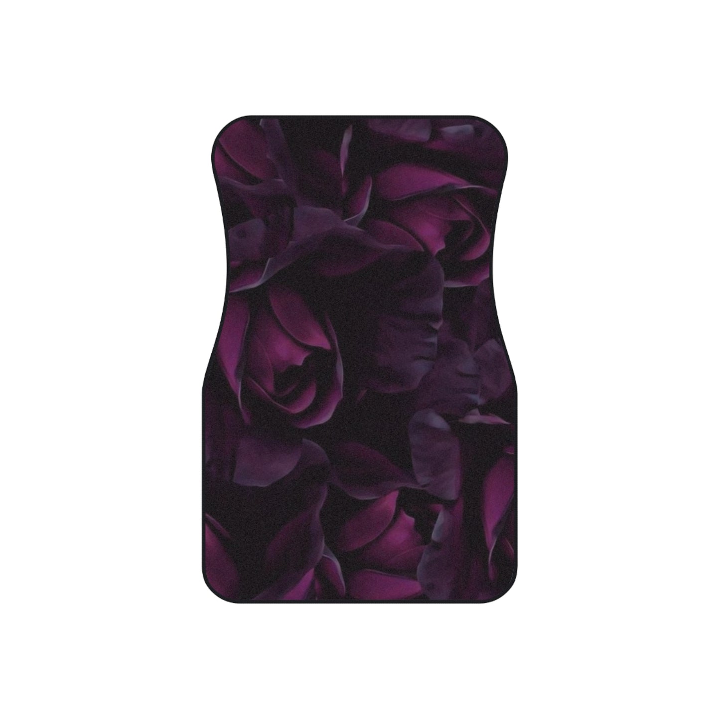 Dark Purple Floral Car Mats (Set of 4)