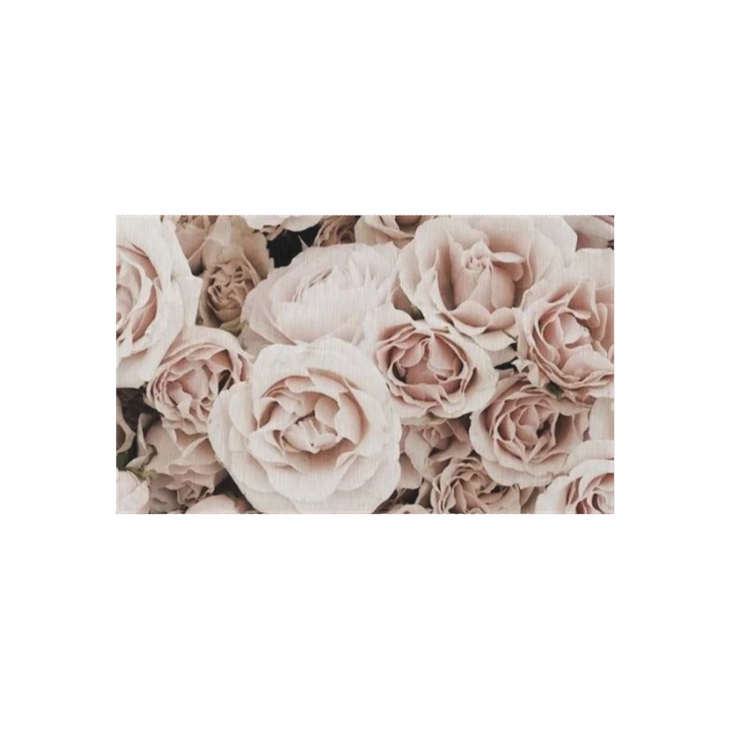 Light Pink Roses Outdoor Rug