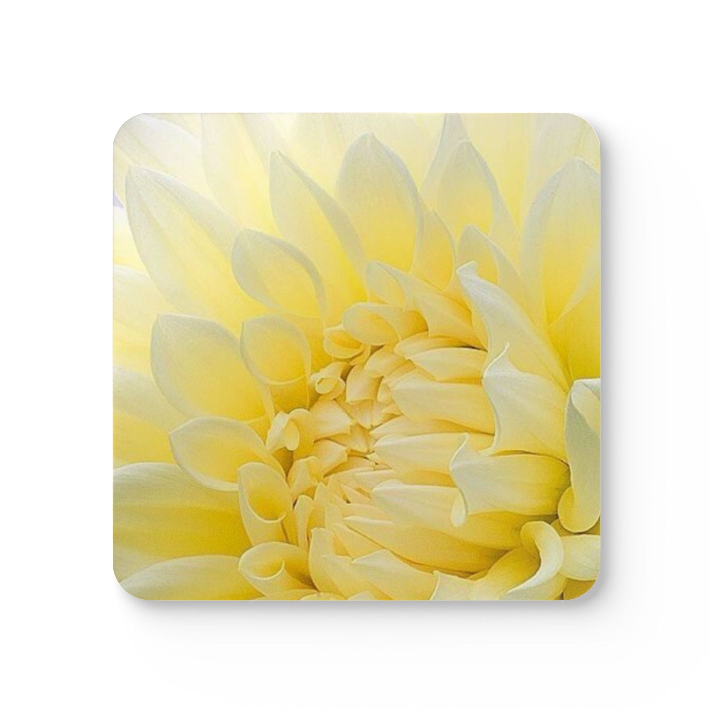Yellow Dahlia Coaster Set