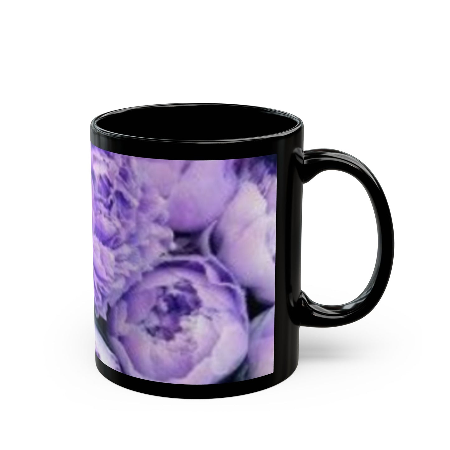 Purple Peony Floral Design Mug – Elegant Mug for Gifting