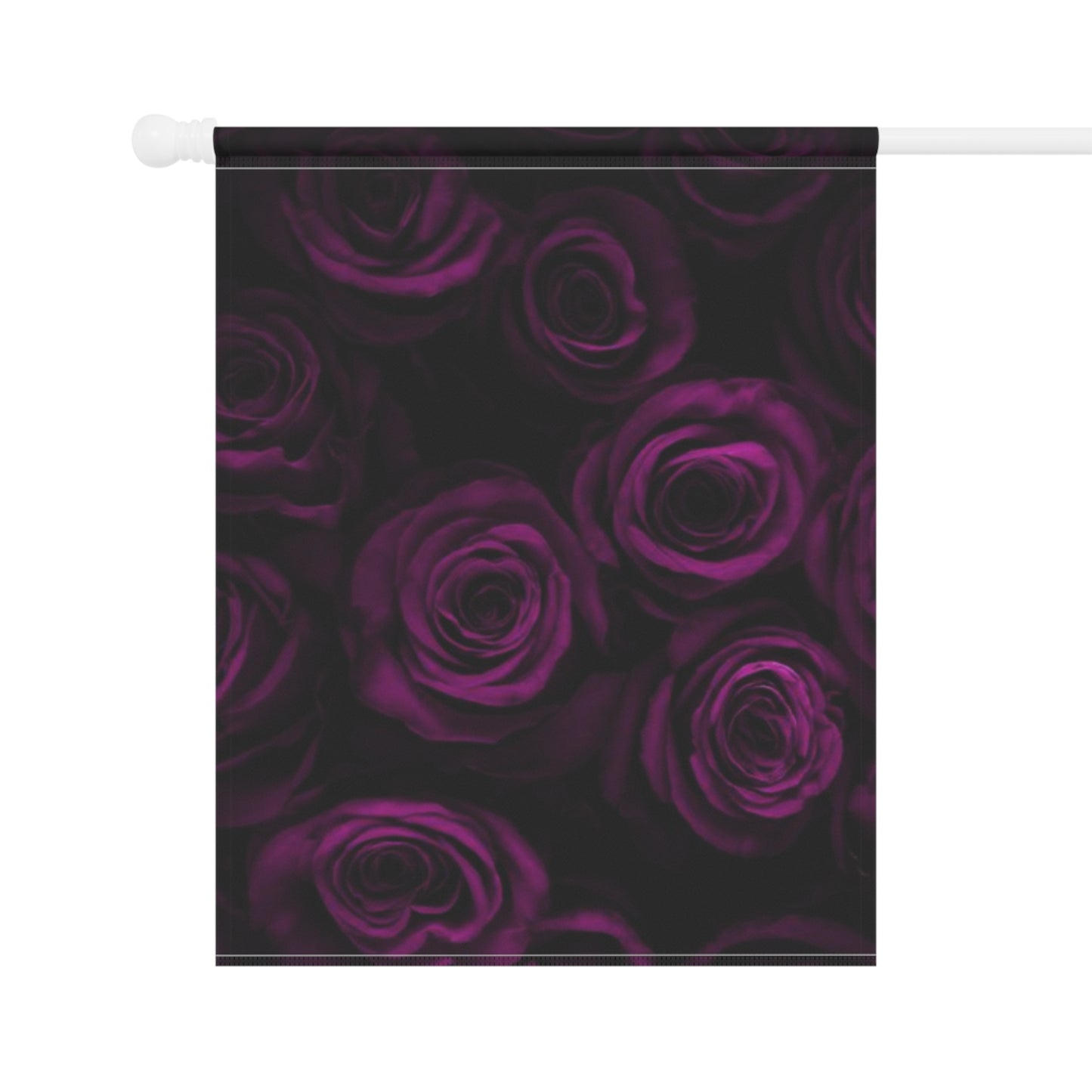 Dark Purple Roses Garden & House Banner