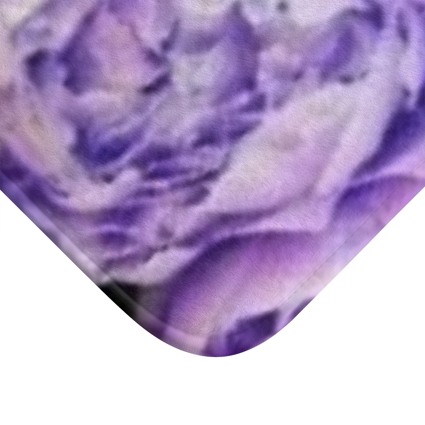 Purple Peony Floral Bath Mat Anti Slipping