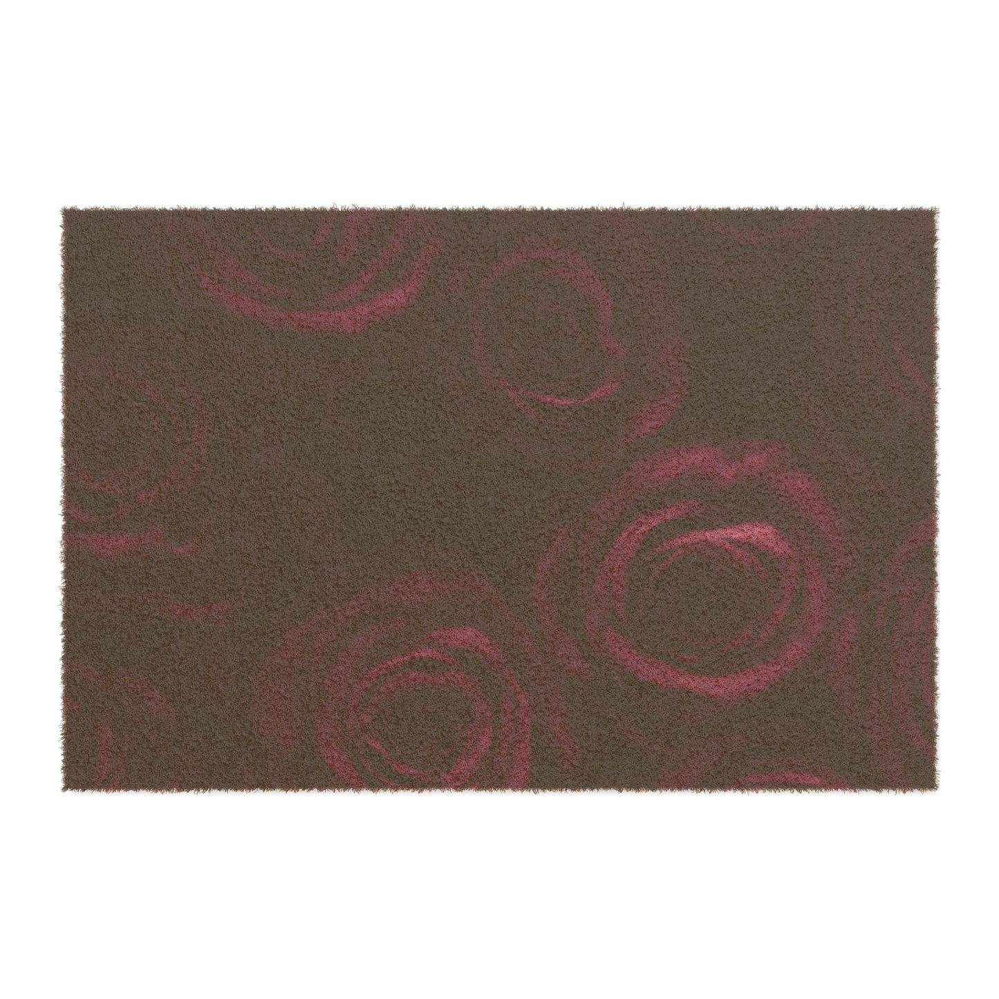 Dark Purple Roses Doormat