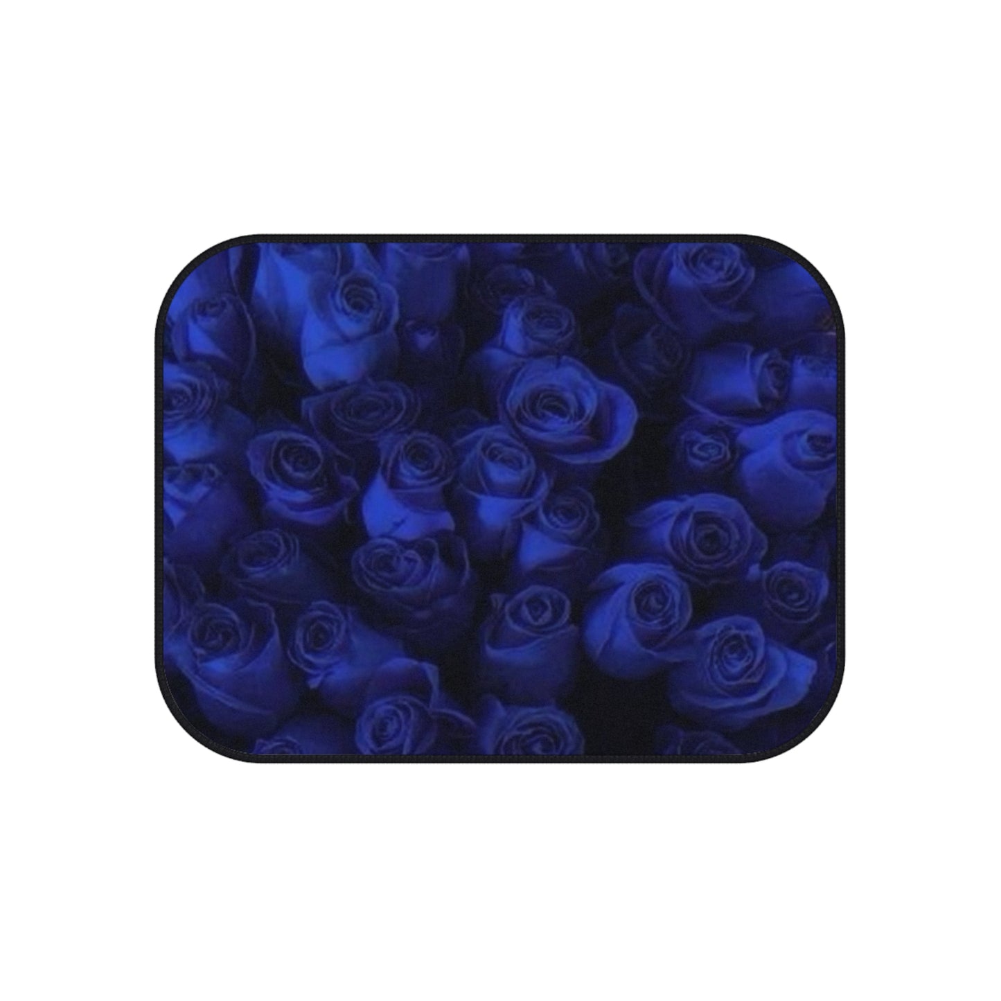Dark Blue Roses Car Mats (Set of 4)