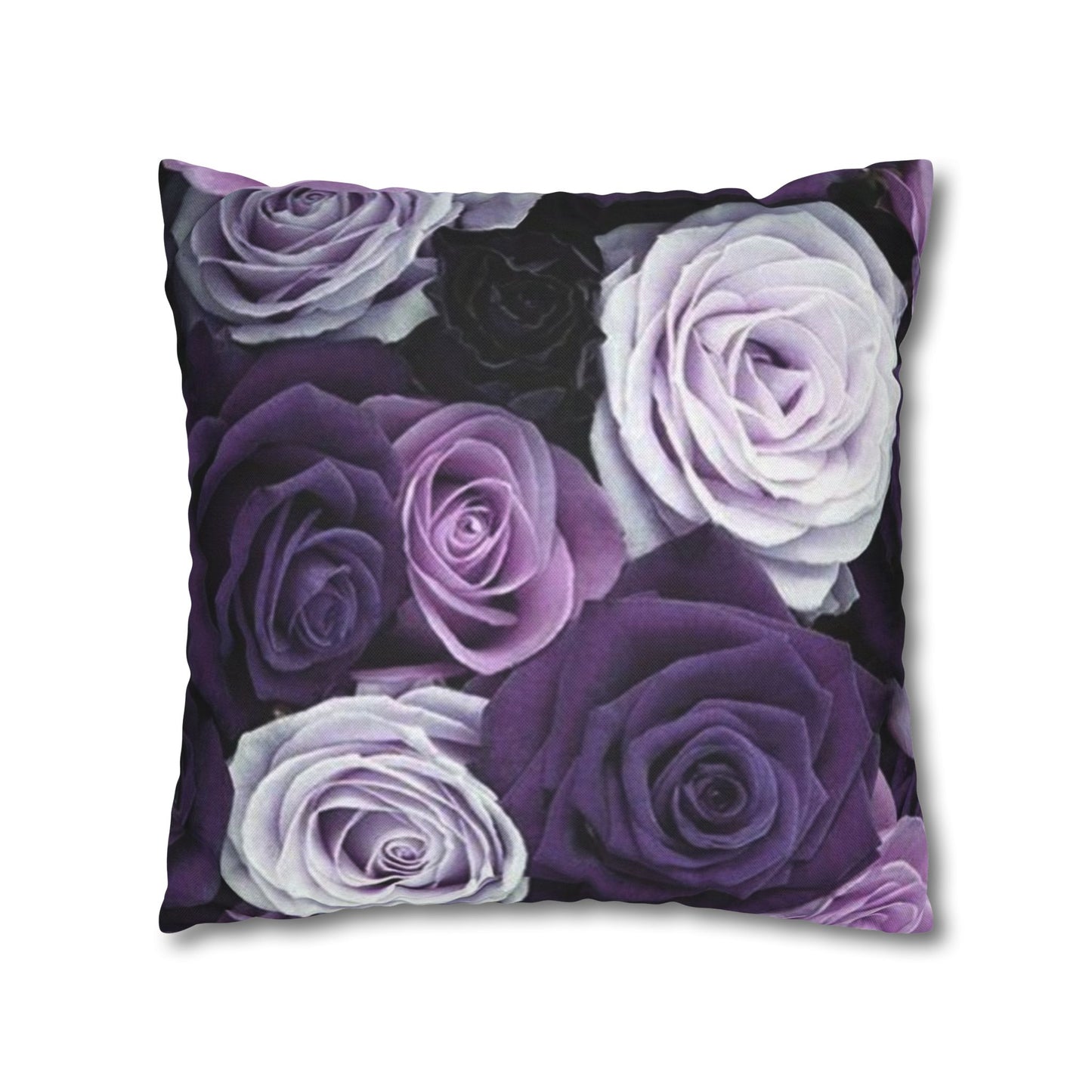 Purple Roses Square Pillowcase
