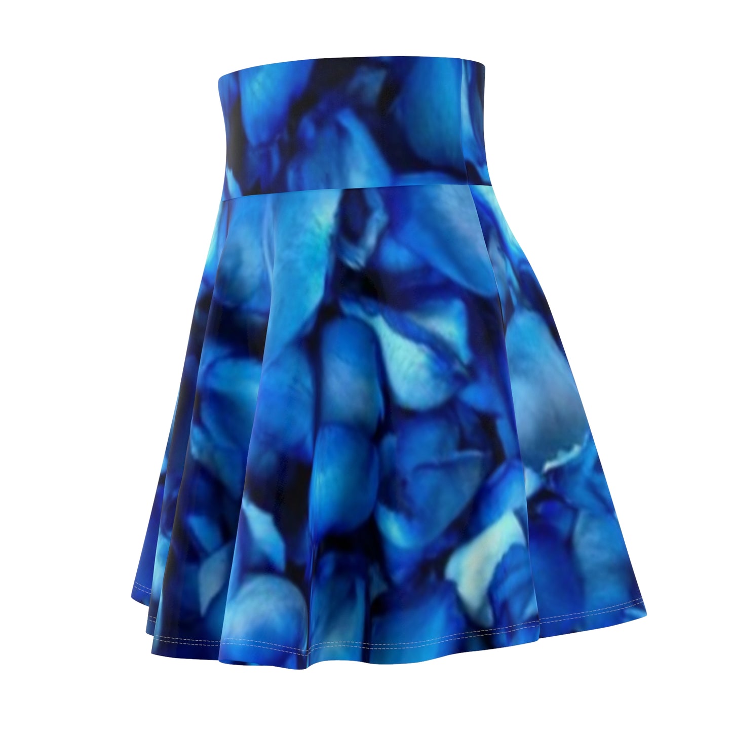 Blue Petals Skater Skirt