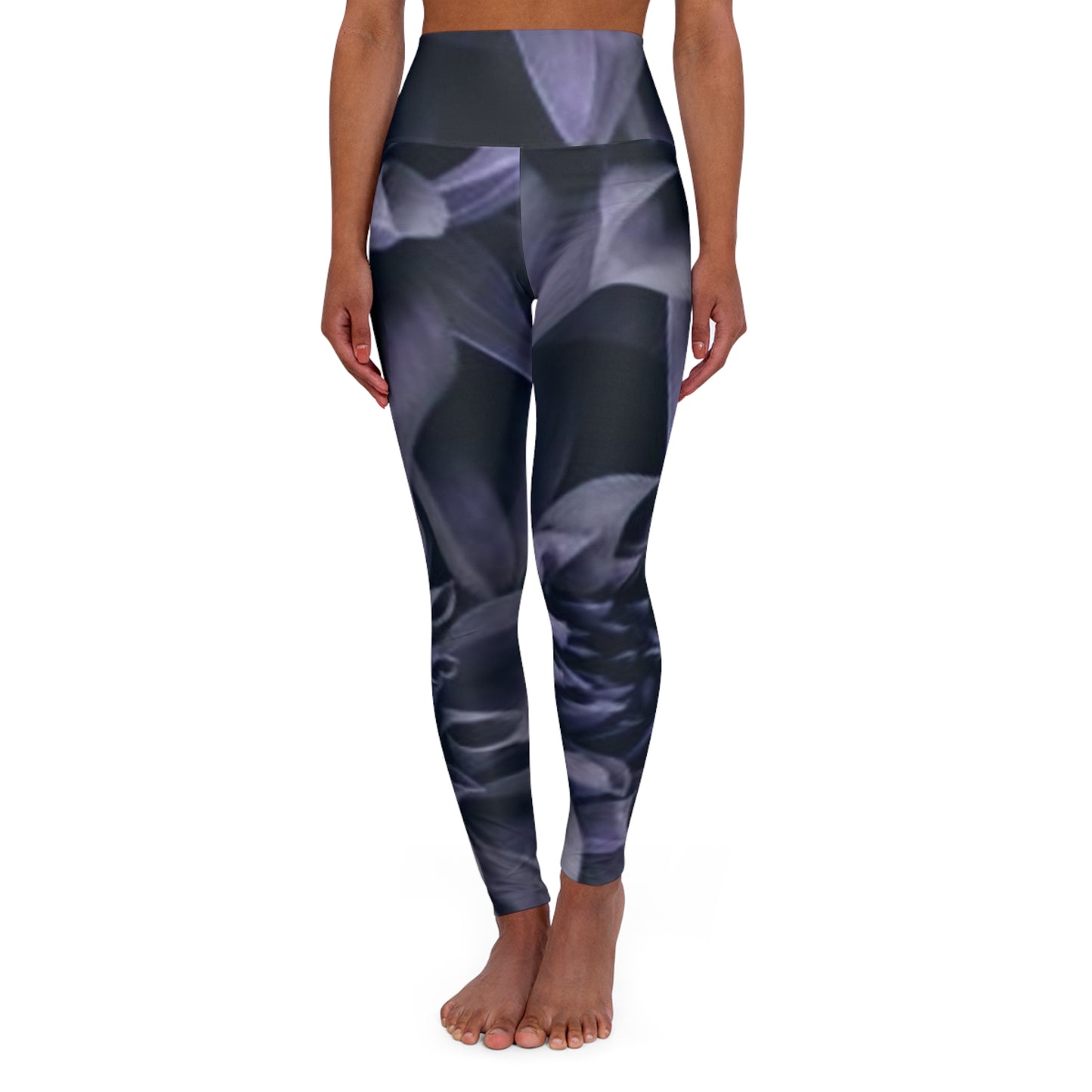 Blue Dahlia Exercise Leggings