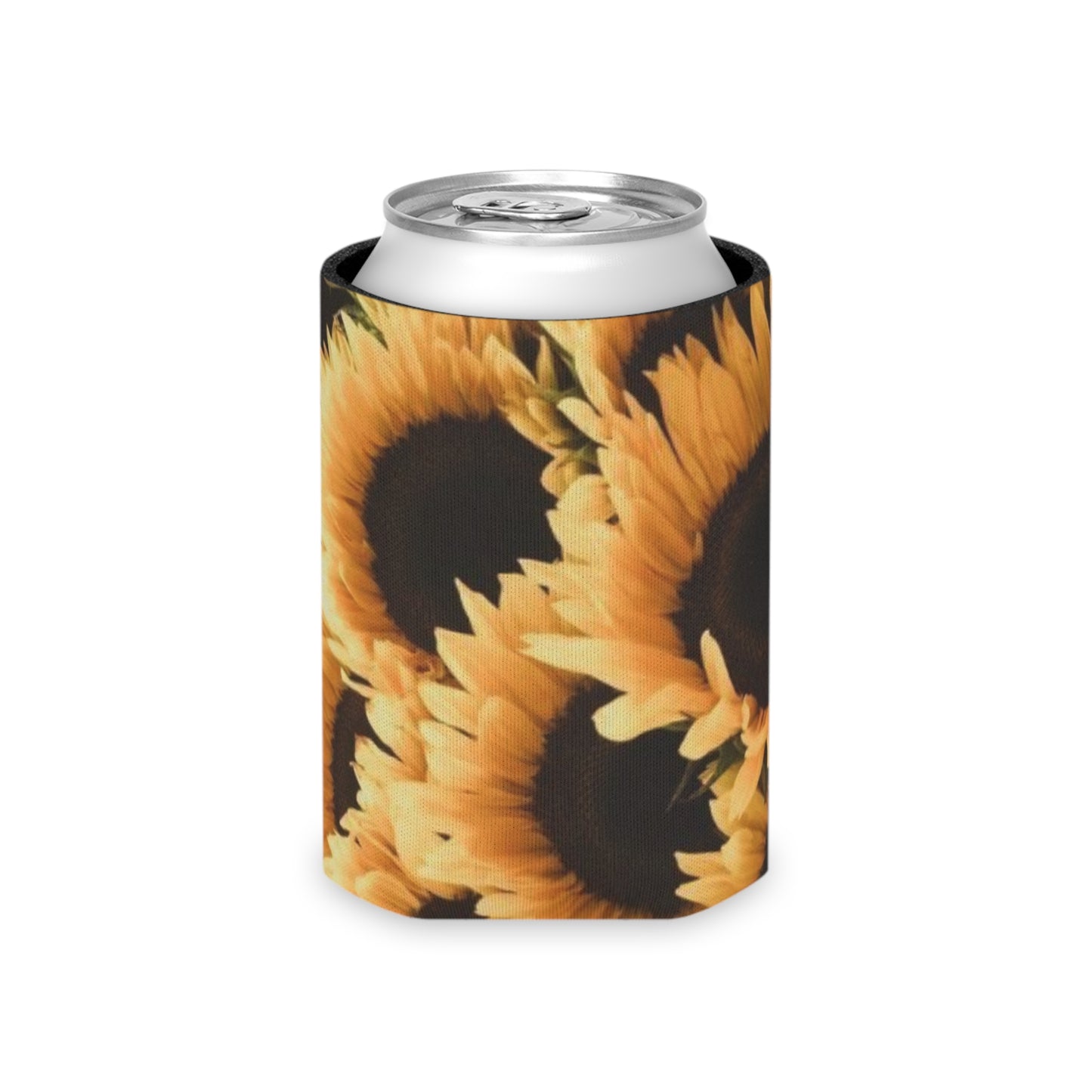 Floral Can Cooler - Sunflower Design