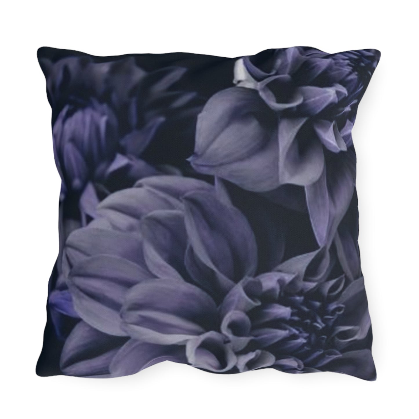 Blue Dahlia Outdoor Pillow