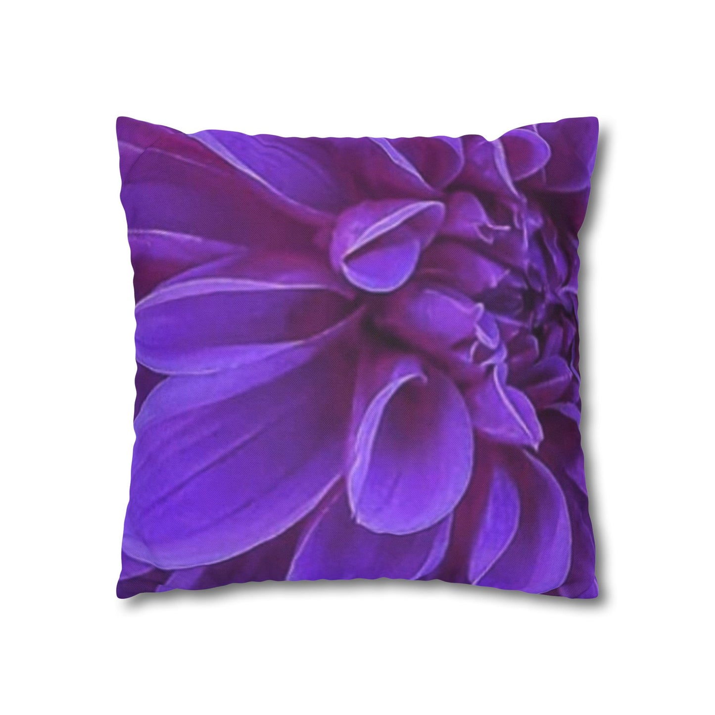 Purple Dahlia Square Pillowcase