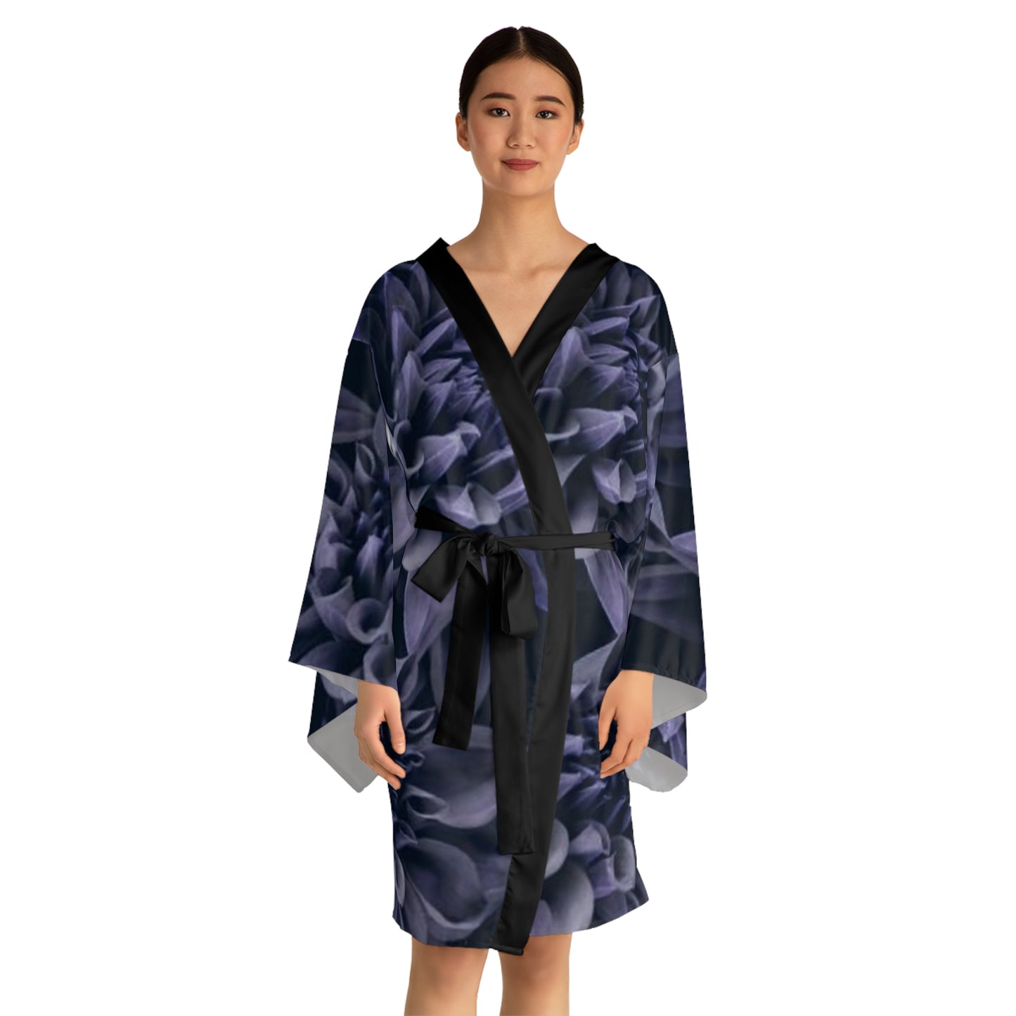 Blue Dahlia Kimono Robe