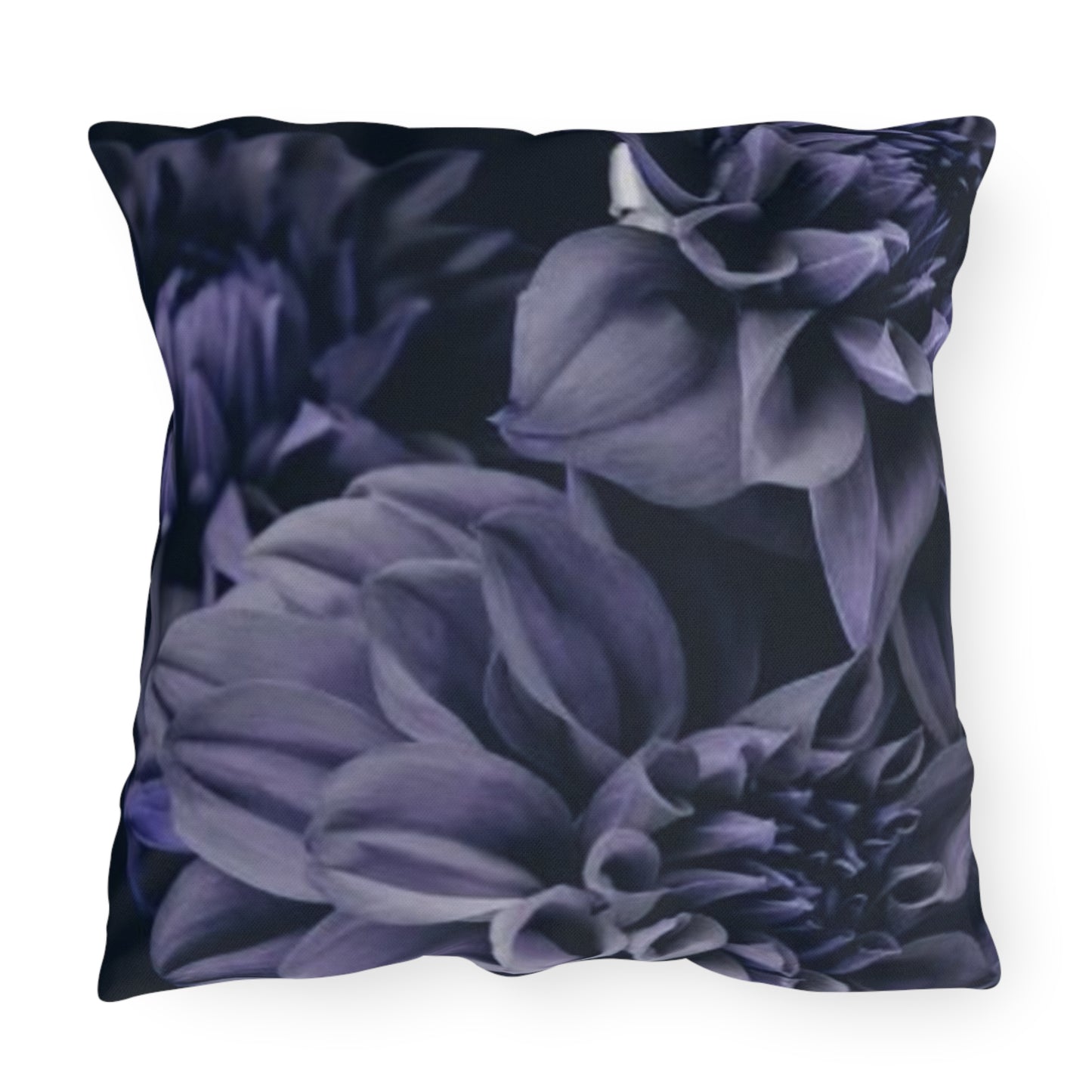 Blue Dahlia Outdoor Pillow