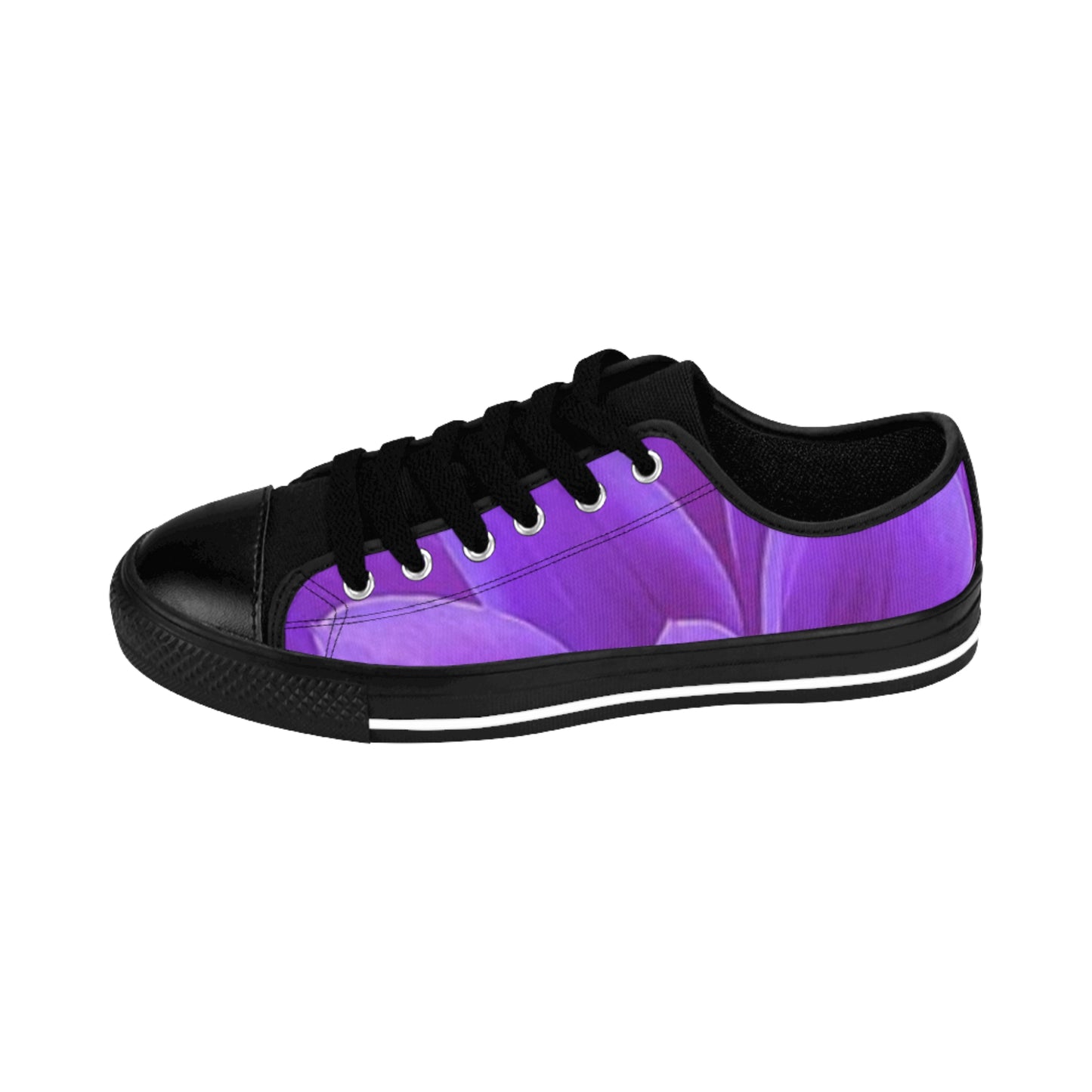Purple Dahlia Comfortable Floral Sneakers – Gentle & Cozy