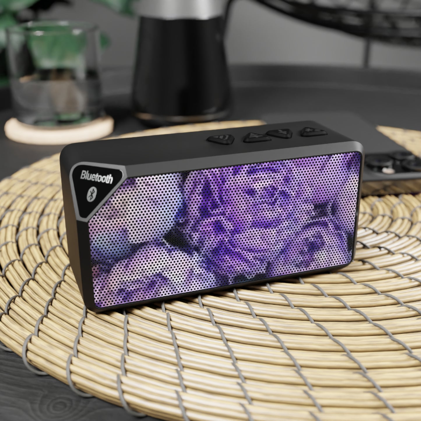 Purple Dahlia Bluetooth Speaker